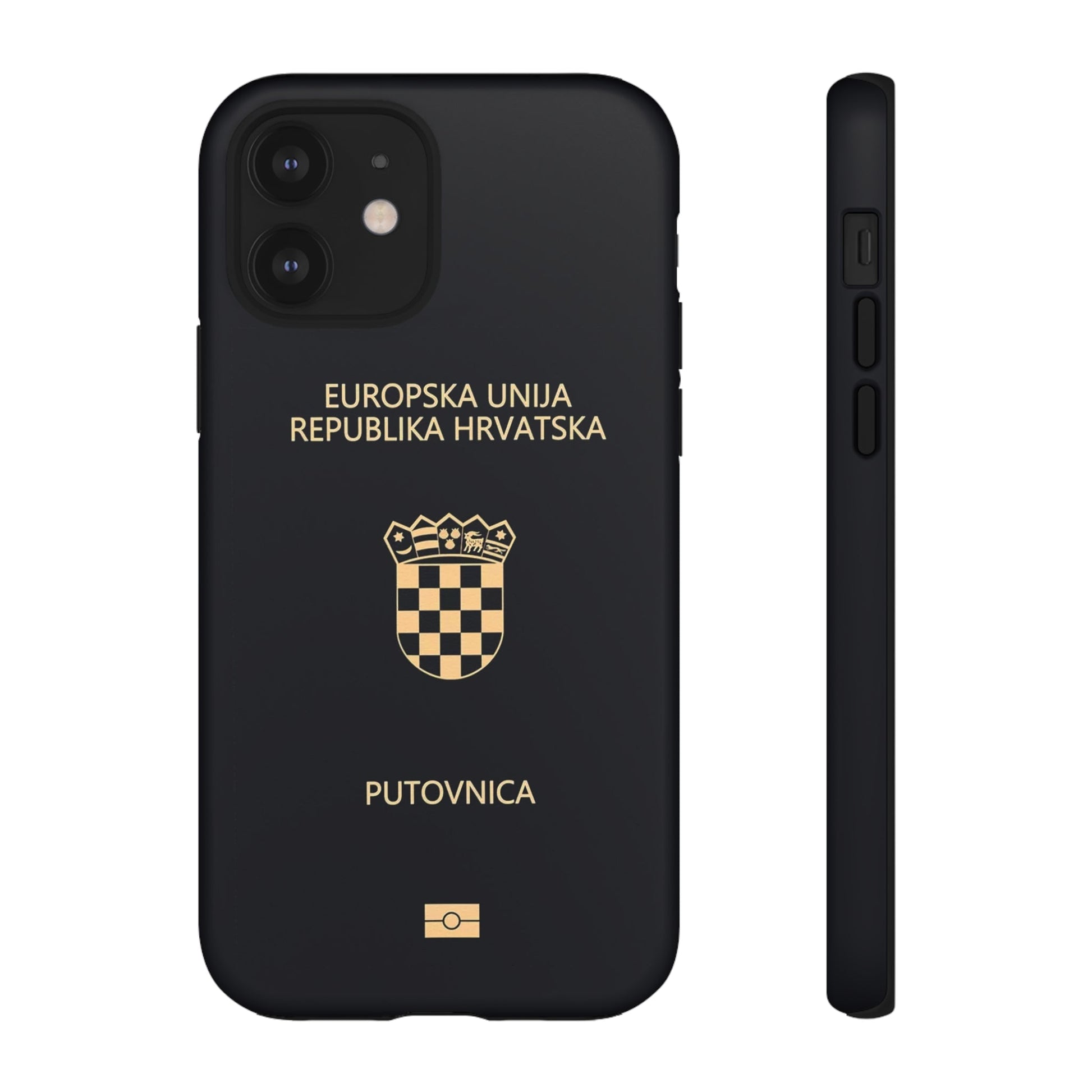 Phone Case-Croatian Passort | Tough-iPhone 12-Matte-PhoneCaseBoss-Phone-Best-Phone-Cases