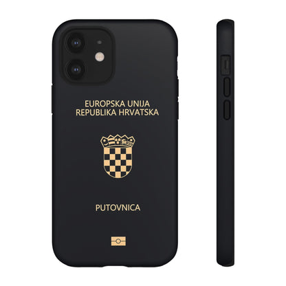 Phone Case-Croatian Passort | Tough-iPhone 12-Matte-PhoneCaseBoss-Phone-Best-Phone-Cases