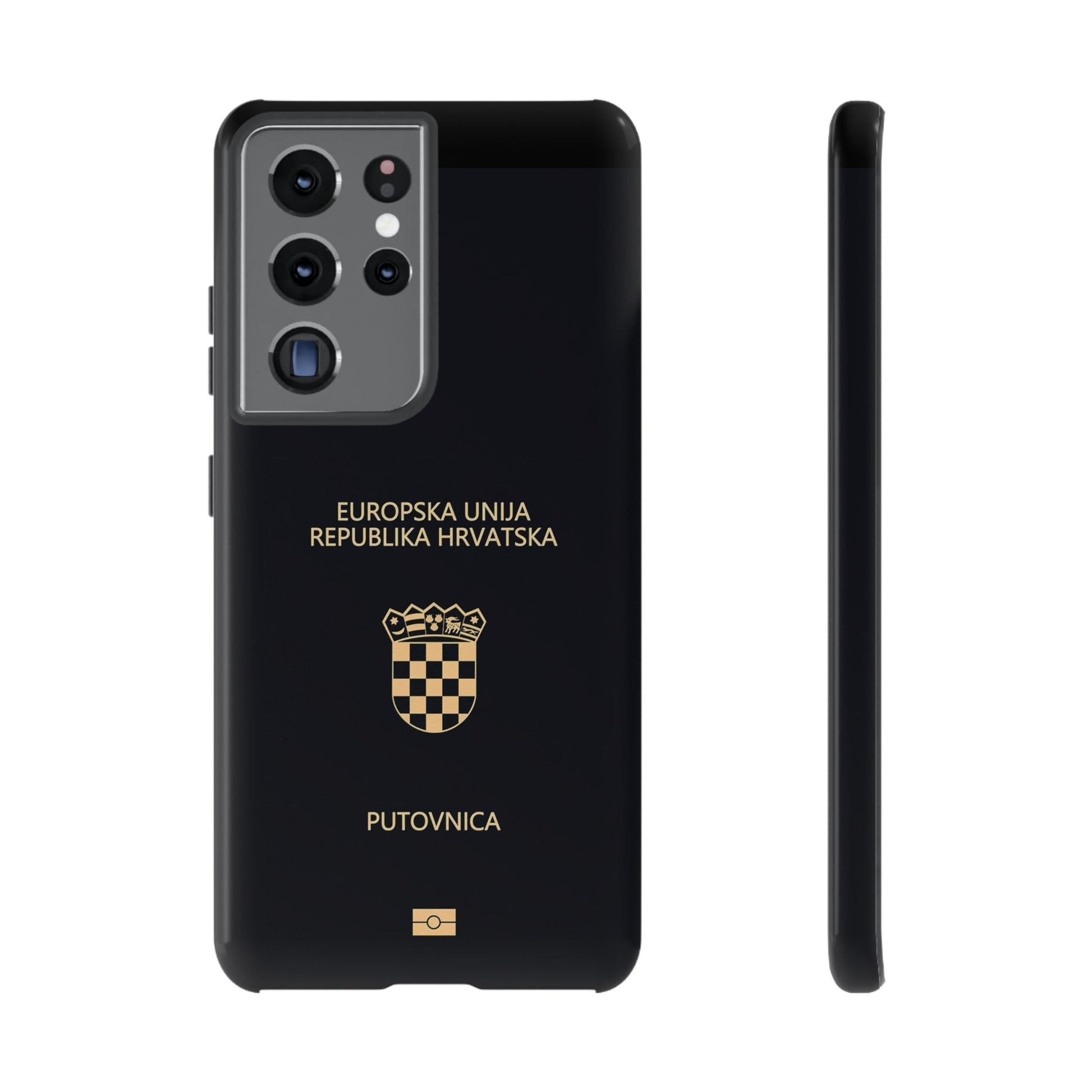 Phone Case-Croatian Passort | Tough-Samsung Galaxy S21 Ultra-Glossy-PhoneCaseBoss-Phone-Best-Phone-Cases