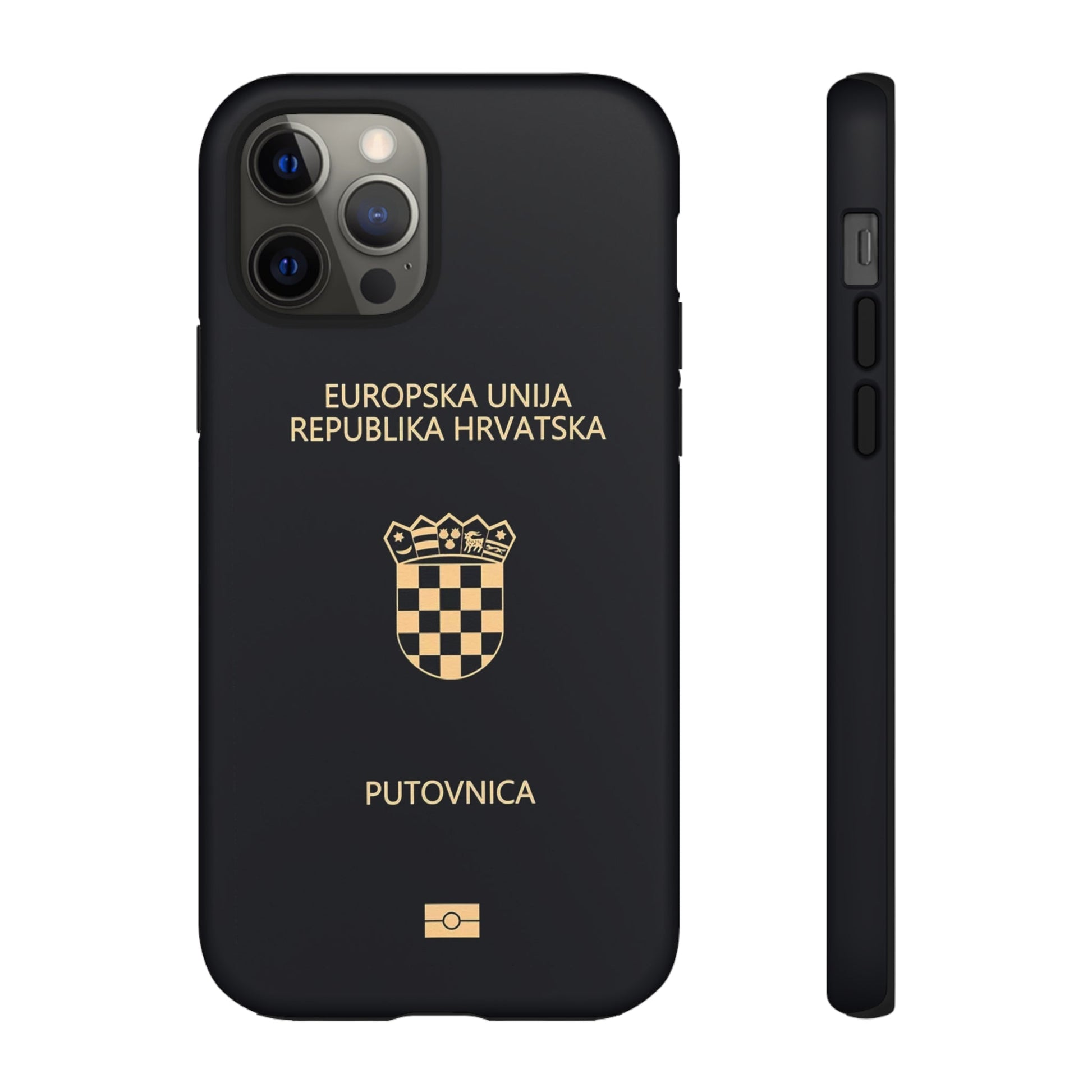 Phone Case-Croatian Passort | Tough-iPhone 12 Pro-Matte-PhoneCaseBoss-Phone-Best-Phone-Cases