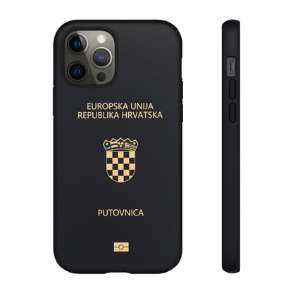 Phone Case-Croatian Passort | Tough-iPhone 12 Pro-Matte-PhoneCaseBoss-Phone-Best-Phone-Cases