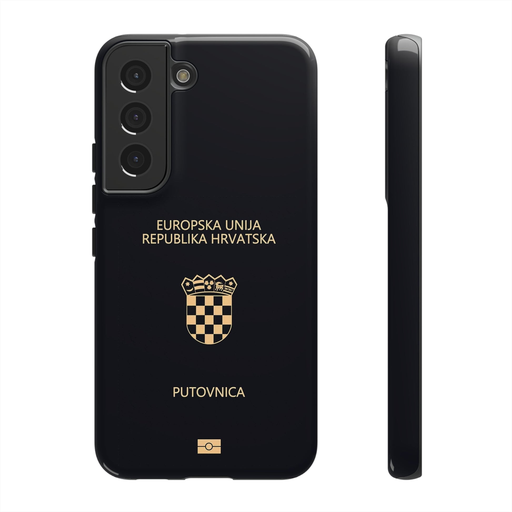 Phone Case-Croatian Passort | Tough-Samsung Galaxy S22-Glossy-PhoneCaseBoss-Phone-Best-Phone-Cases