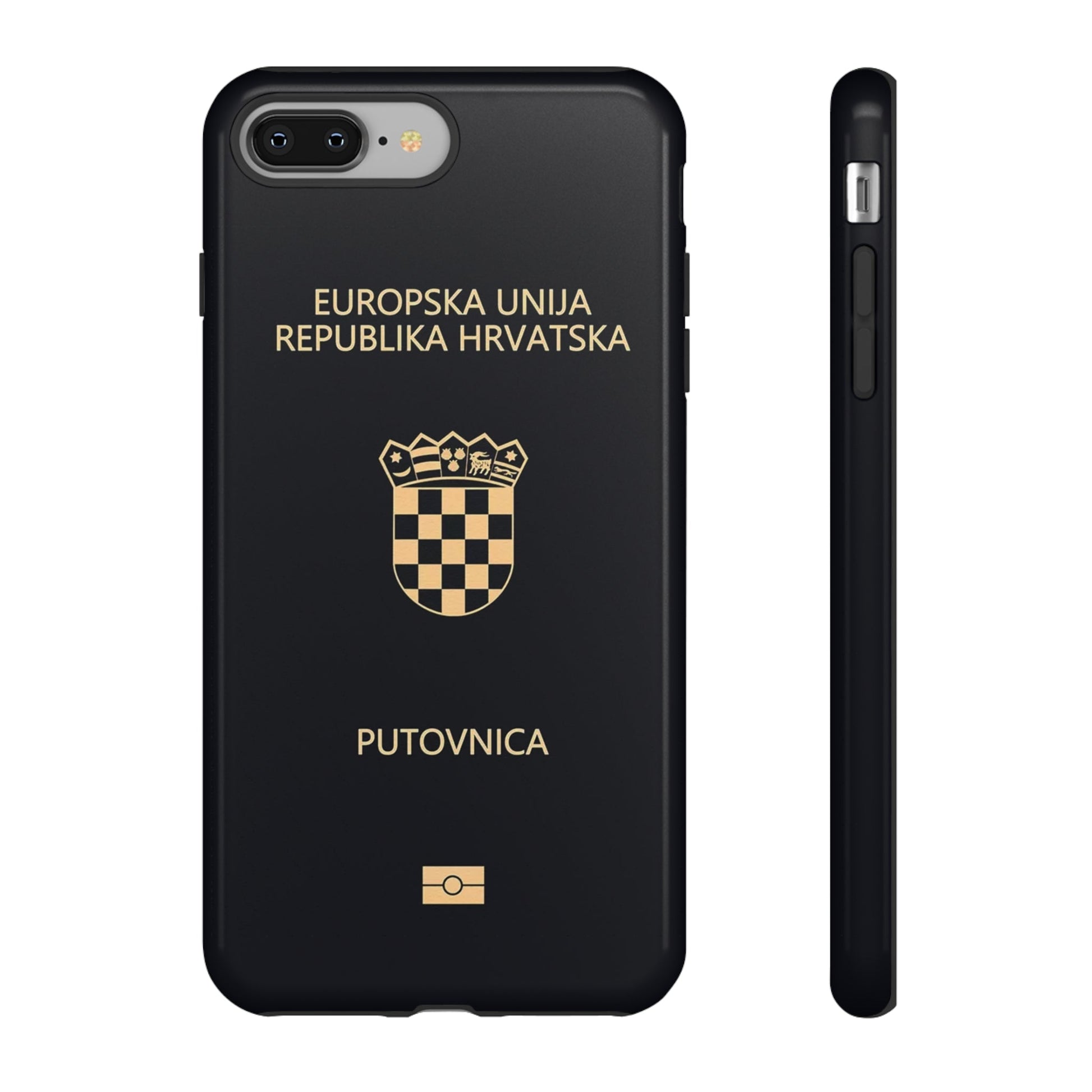 Phone Case-Croatian Passort | Tough-iPhone 8 Plus-Glossy-PhoneCaseBoss-Phone-Best-Phone-Cases