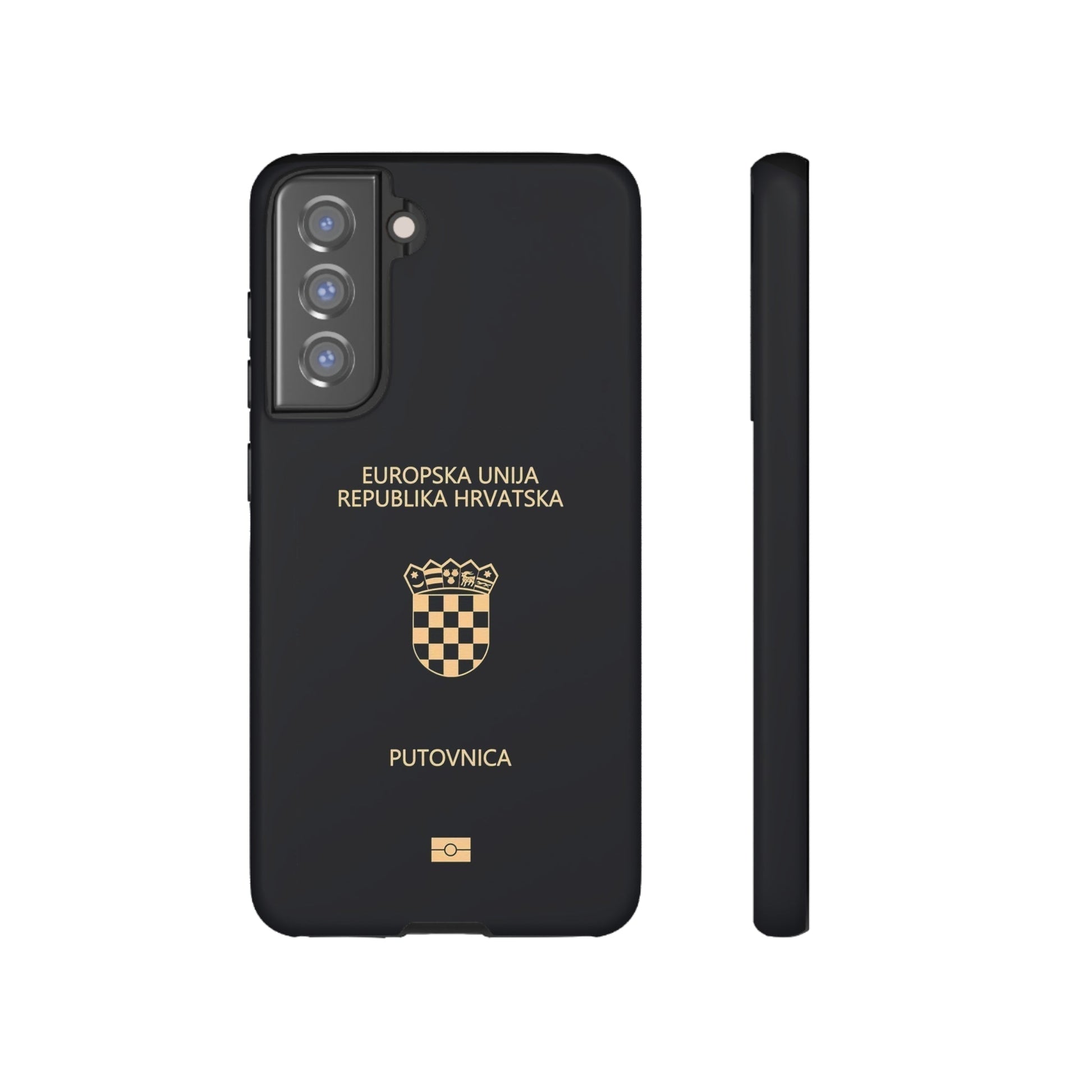 Phone Case-Croatian Passort | Tough-Samsung Galaxy S21 FE-Matte-PhoneCaseBoss-Phone-Best-Phone-Cases