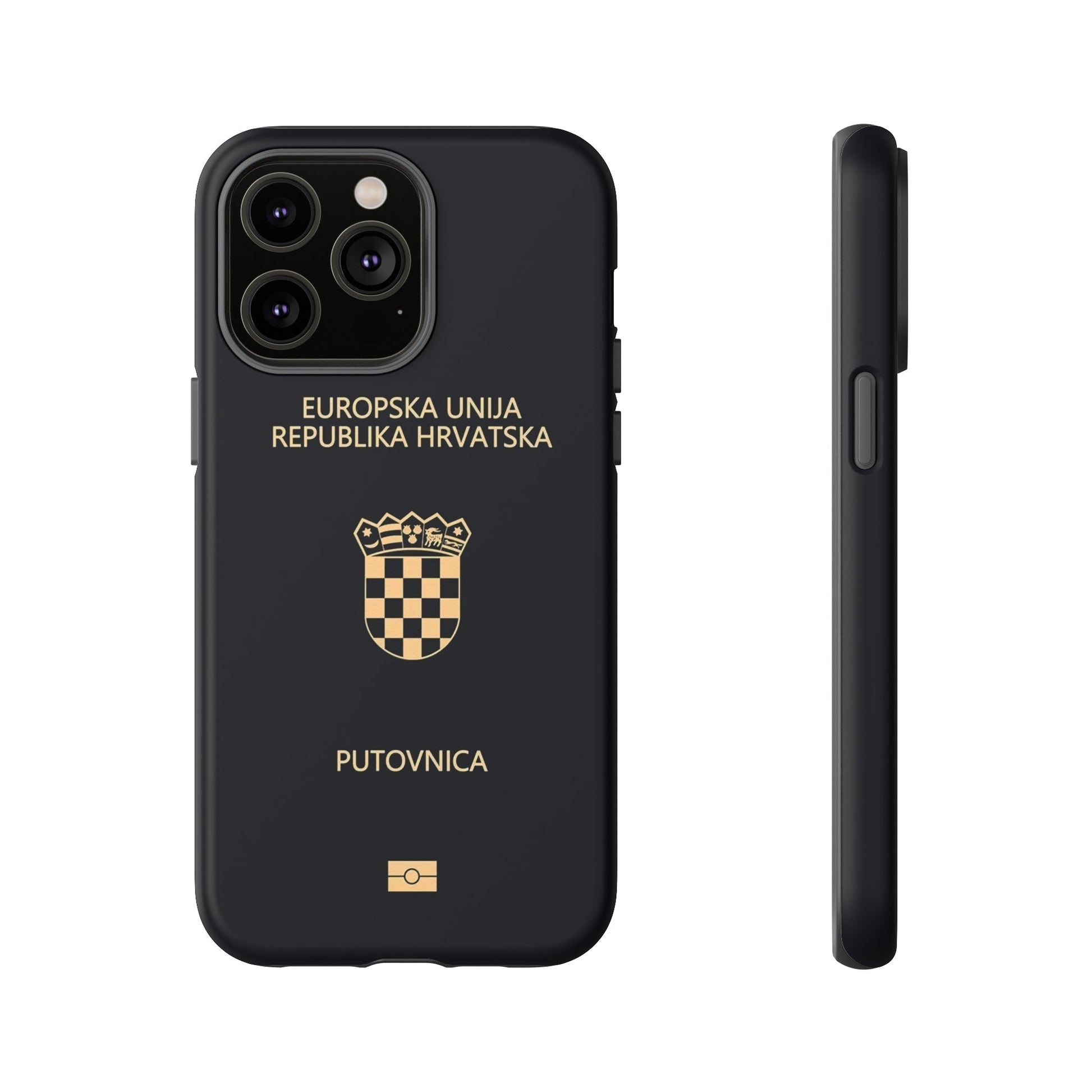 Phone Case-Croatian Passort | Tough-iPhone 14 Pro Max-Matte-PhoneCaseBoss-Phone-Best-Phone-Cases