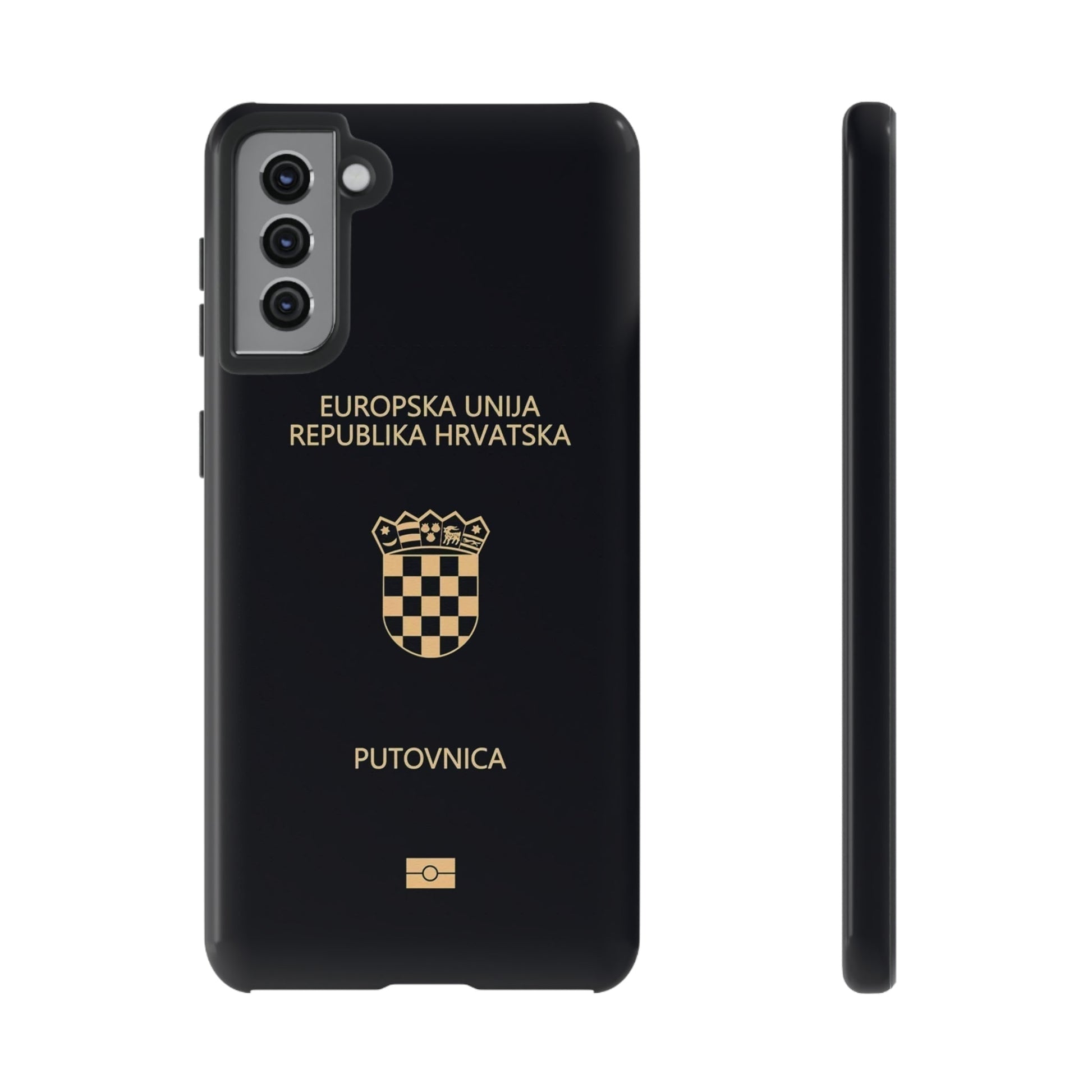 Phone Case-Croatian Passort | Tough-Samsung Galaxy S21 Plus-Glossy-PhoneCaseBoss-Phone-Best-Phone-Cases