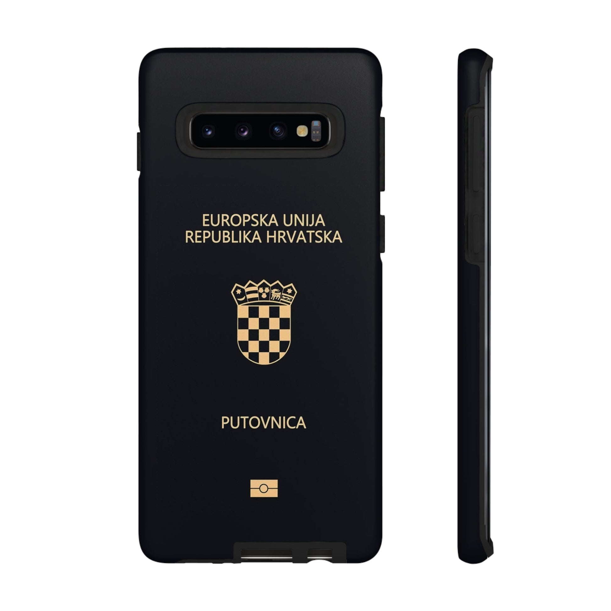 Phone Case-Croatian Passort | Tough-Samsung Galaxy S10-Matte-PhoneCaseBoss-Phone-Best-Phone-Cases