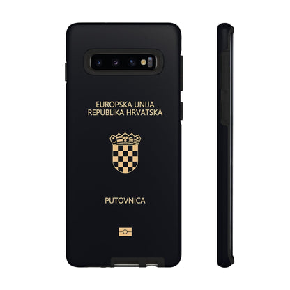 Phone Case-Croatian Passort | Tough-Samsung Galaxy S10-Matte-PhoneCaseBoss-Phone-Best-Phone-Cases