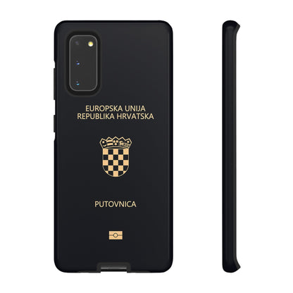 Phone Case-Croatian Passort | Tough-Samsung Galaxy S20-Glossy-PhoneCaseBoss-Phone-Best-Phone-Cases