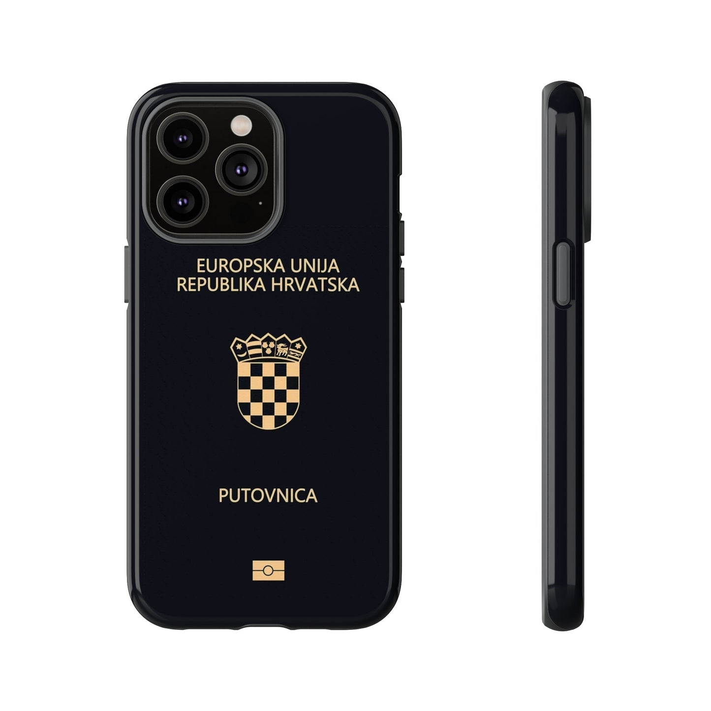 Phone Case-Croatian Passort | Tough-iPhone 14 Pro Max-Glossy-PhoneCaseBoss-Phone-Best-Phone-Cases