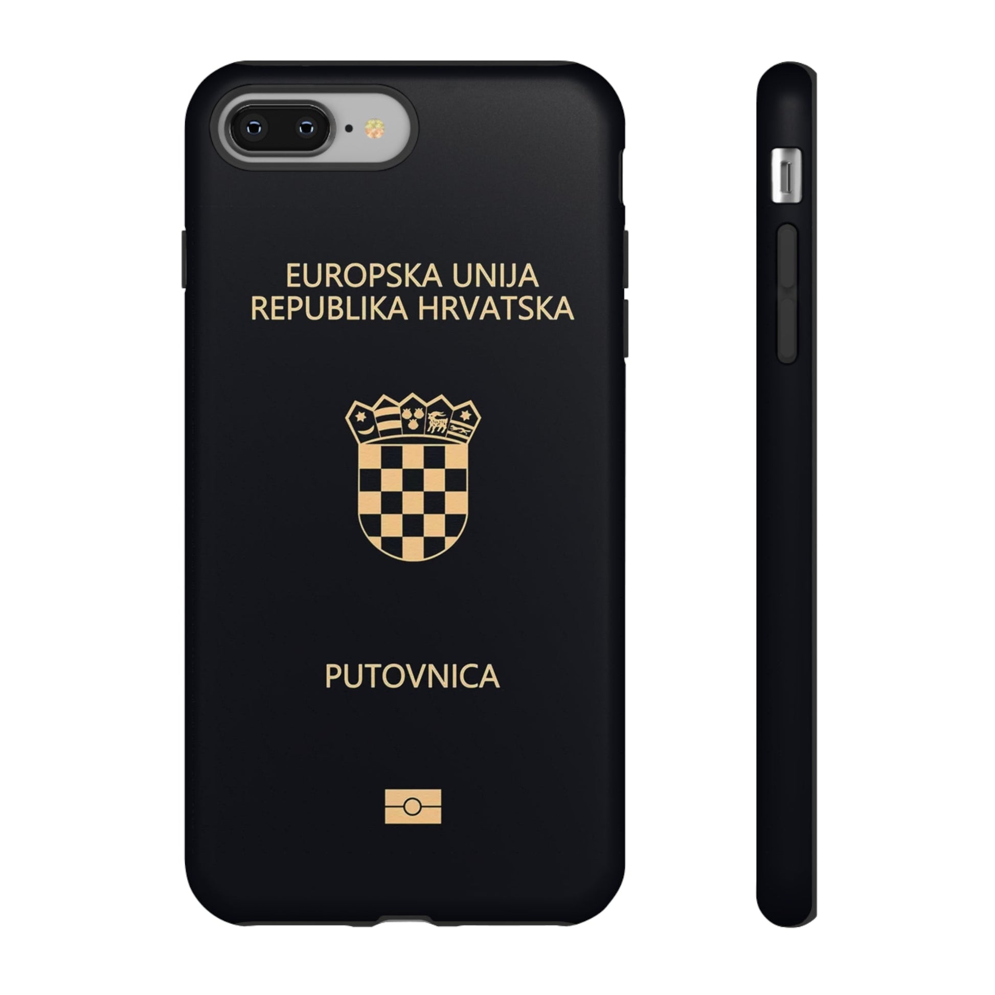 Phone Case-Croatian Passort | Tough-iPhone 8 Plus-Matte-PhoneCaseBoss-Phone-Best-Phone-Cases