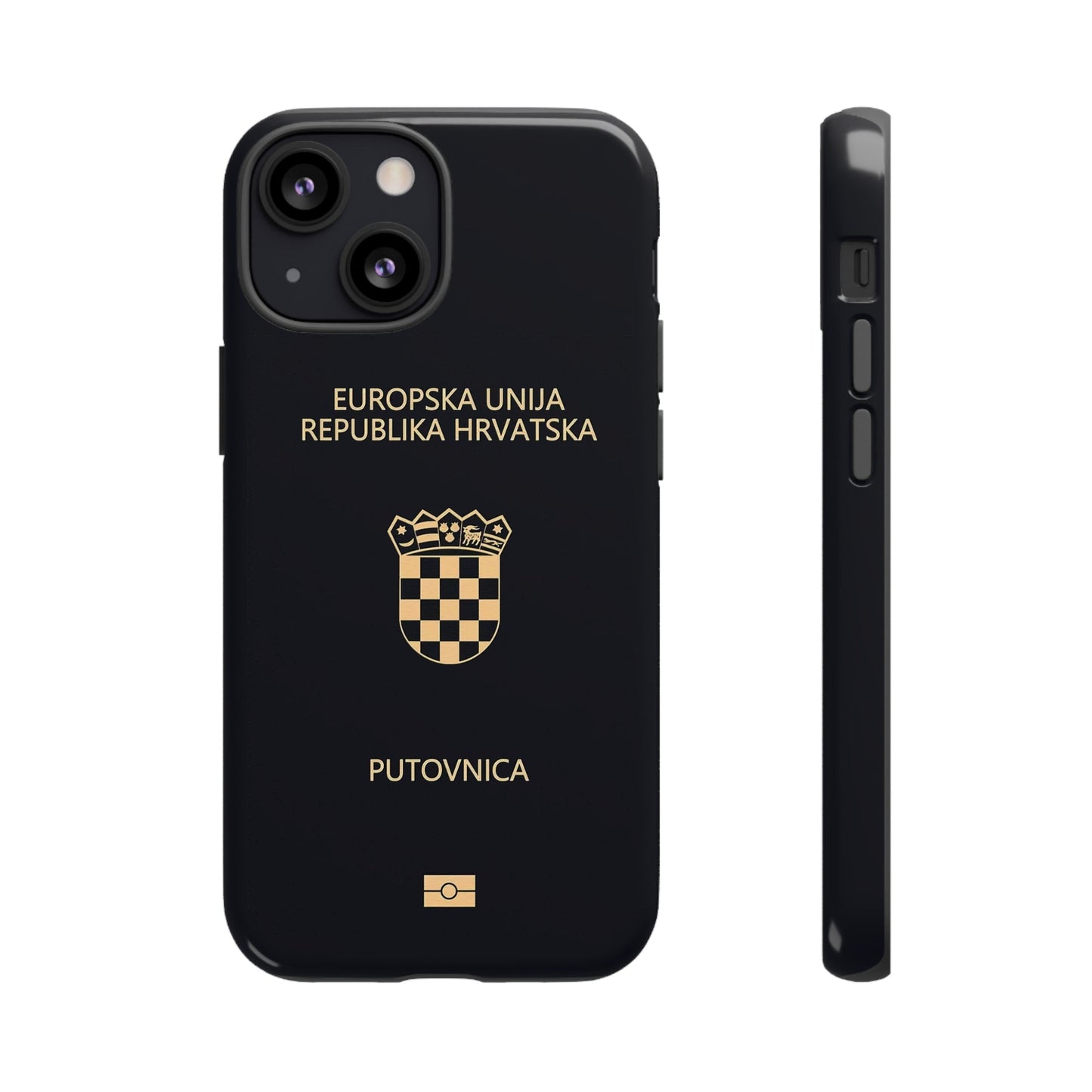 Phone Case-Croatian Passort | Tough-iPhone 13 Mini-Glossy-PhoneCaseBoss-Phone-Best-Phone-Cases