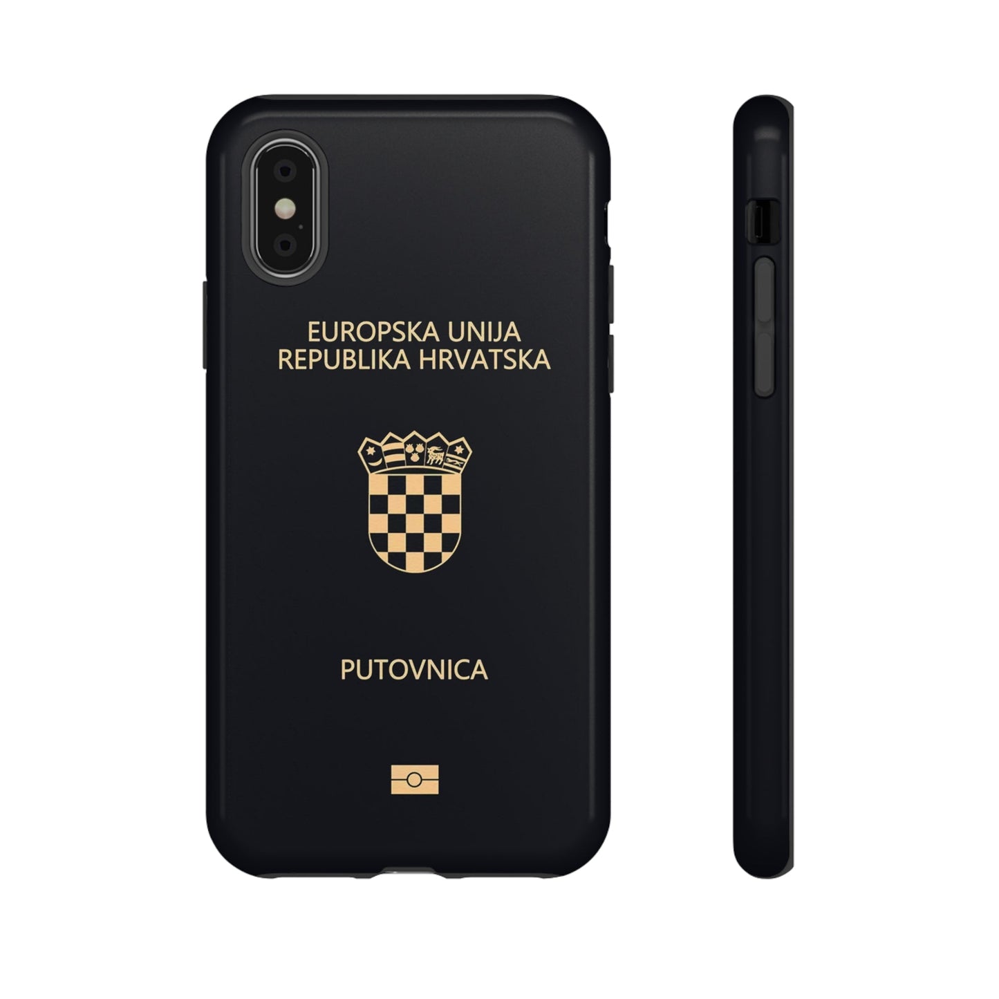 Phone Case-Croatian Passort | Tough-iPhone X-Glossy-PhoneCaseBoss-Phone-Best-Phone-Cases