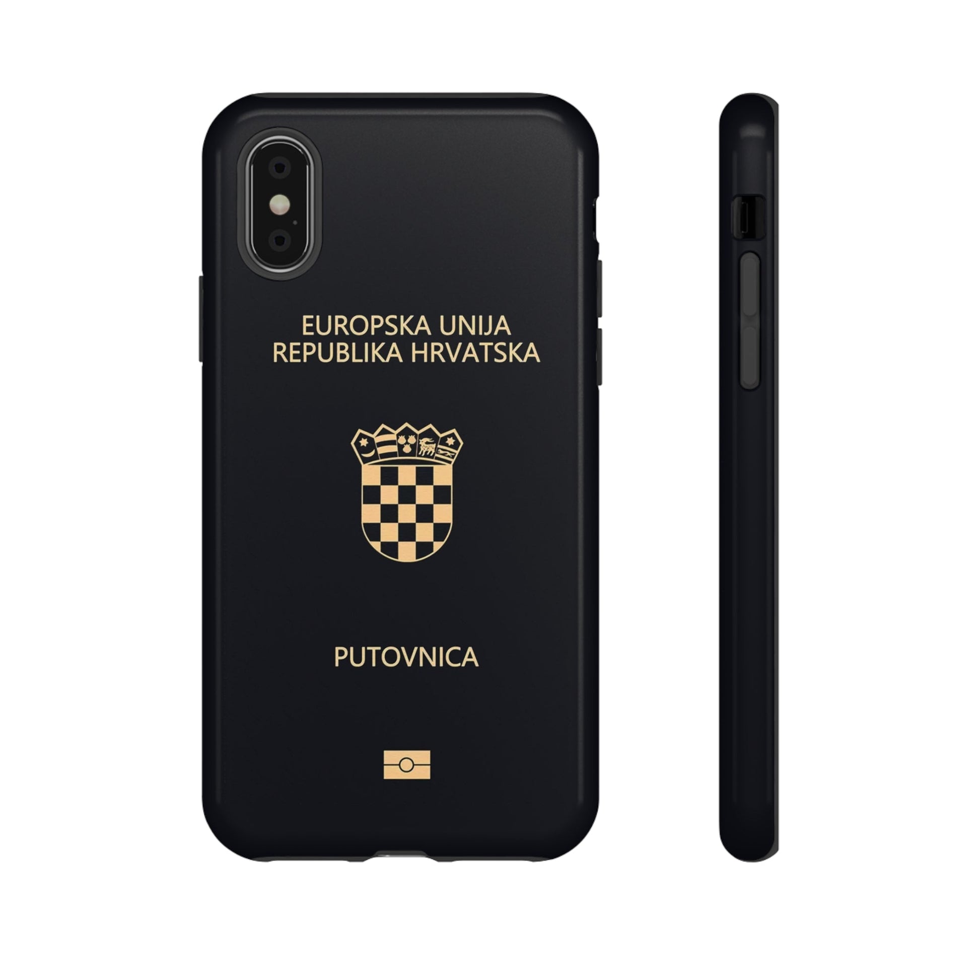 Phone Case-Croatian Passort | Tough-iPhone X-Glossy-PhoneCaseBoss-Phone-Best-Phone-Cases