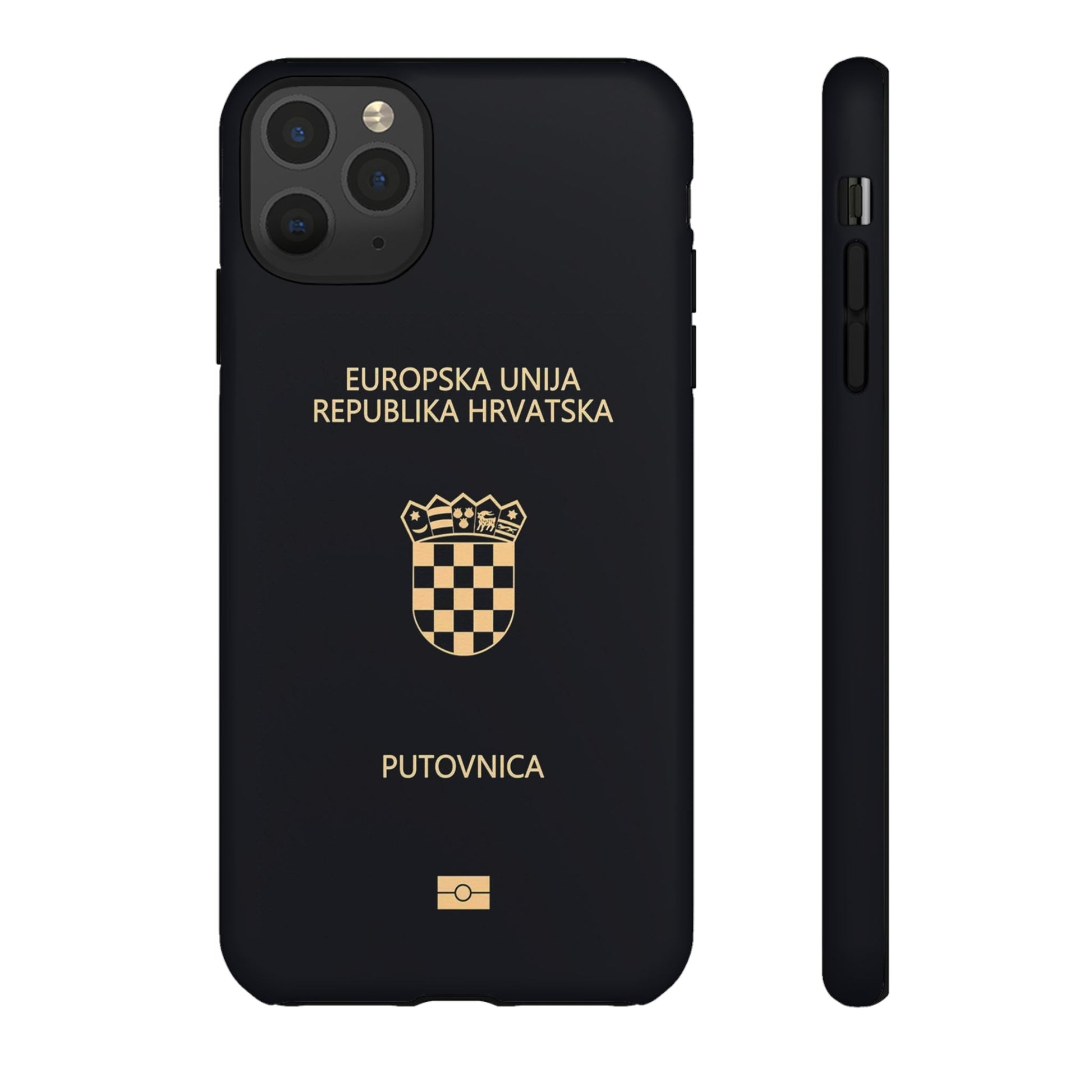 Phone Case-Croatian Passort | Tough-iPhone 11 Pro Max-Matte-PhoneCaseBoss-Phone-Best-Phone-Cases