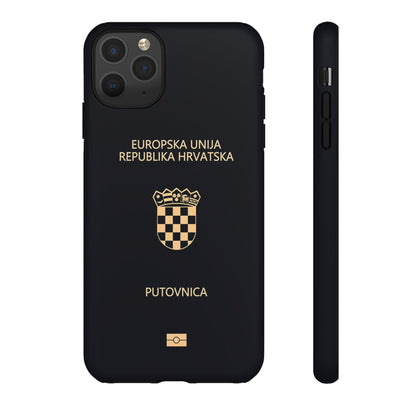 Phone Case-Croatian Passort | Tough-iPhone 11 Pro Max-Matte-PhoneCaseBoss-Phone-Best-Phone-Cases