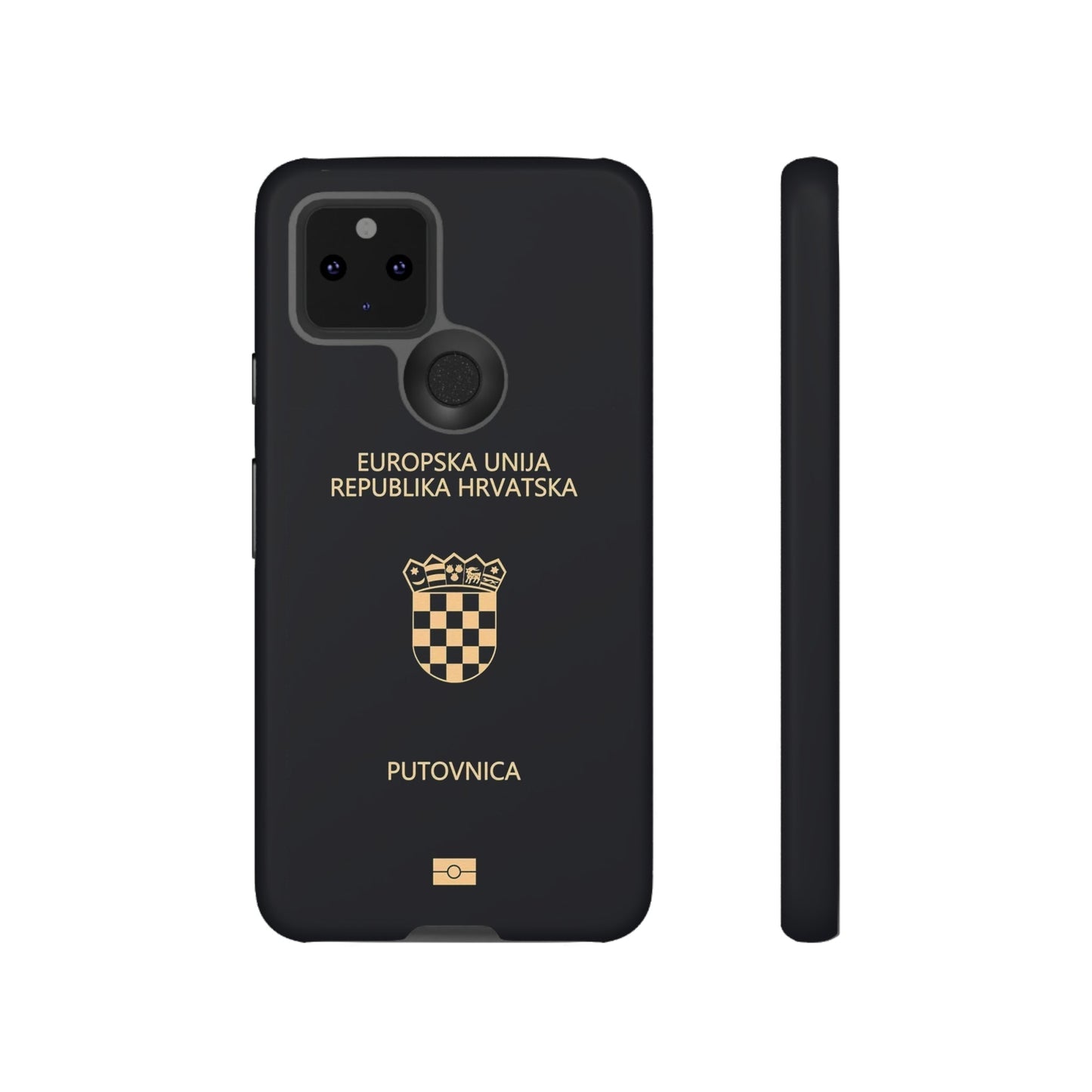 Phone Case-Croatian Passort | Tough-Google Pixel 5 5G-Matte-PhoneCaseBoss-Phone-Best-Phone-Cases
