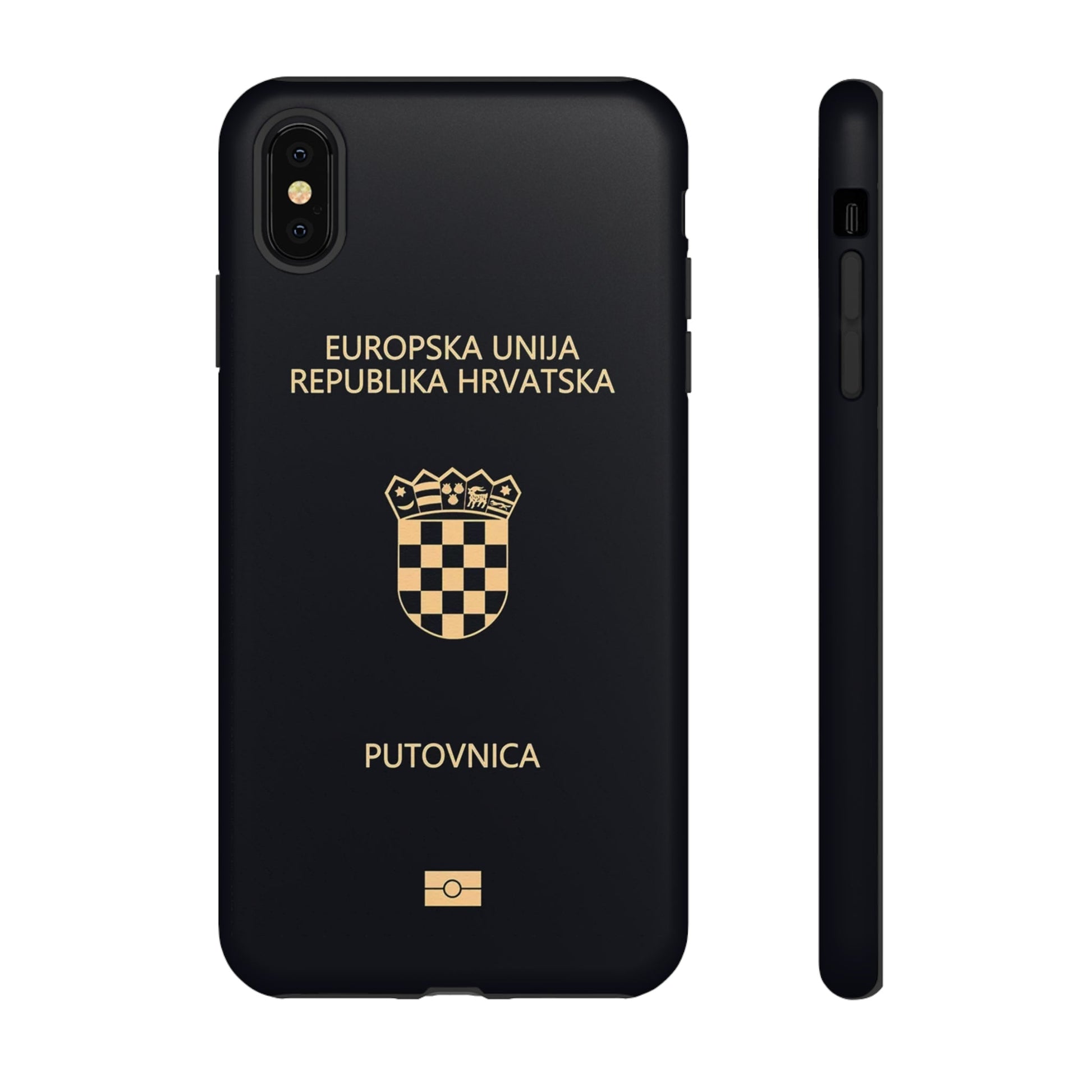 Phone Case-Croatian Passort | Tough-iPhone XS MAX-Matte-PhoneCaseBoss-Phone-Best-Phone-Cases