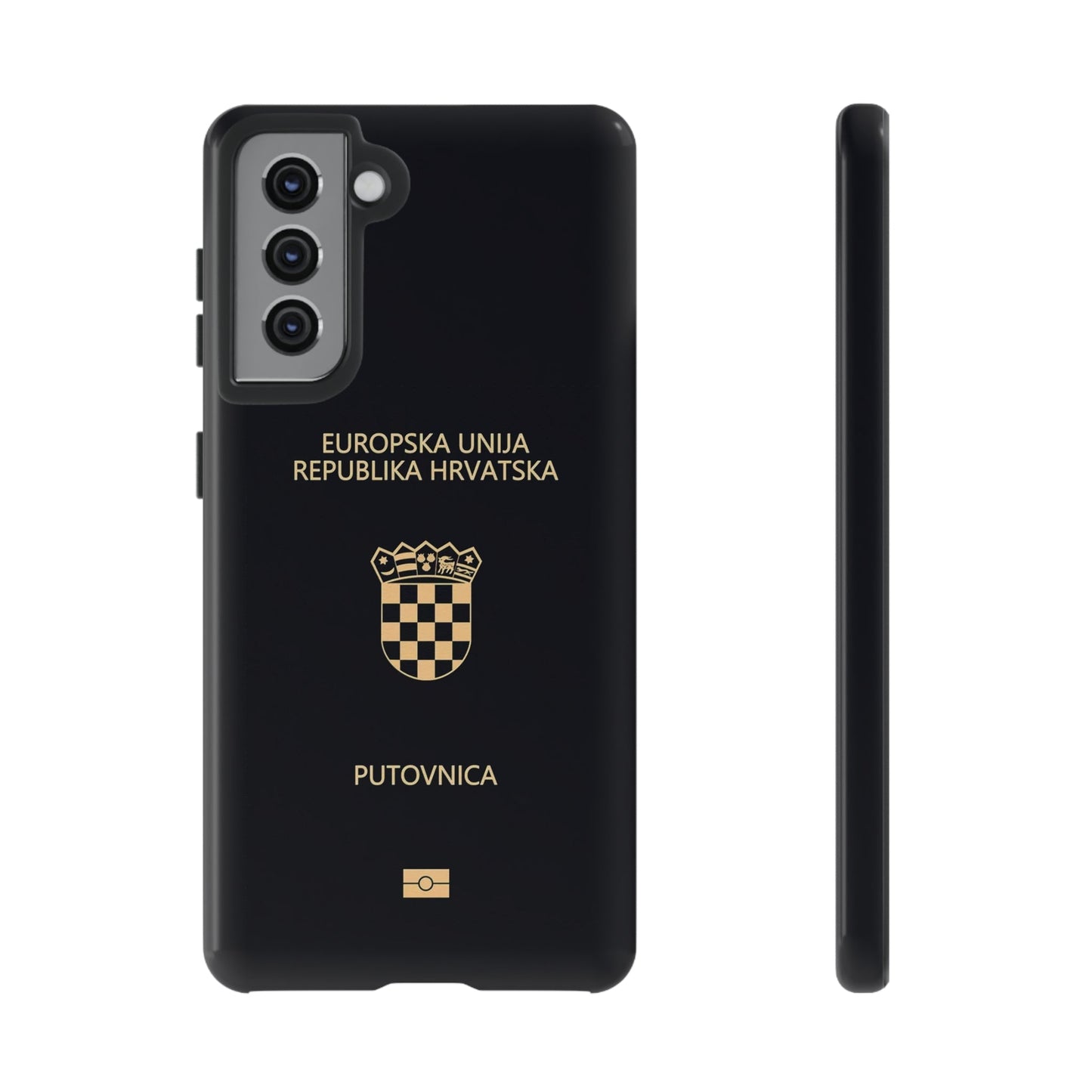 Phone Case-Croatian Passort | Tough-Samsung Galaxy S21-Glossy-PhoneCaseBoss-Phone-Best-Phone-Cases