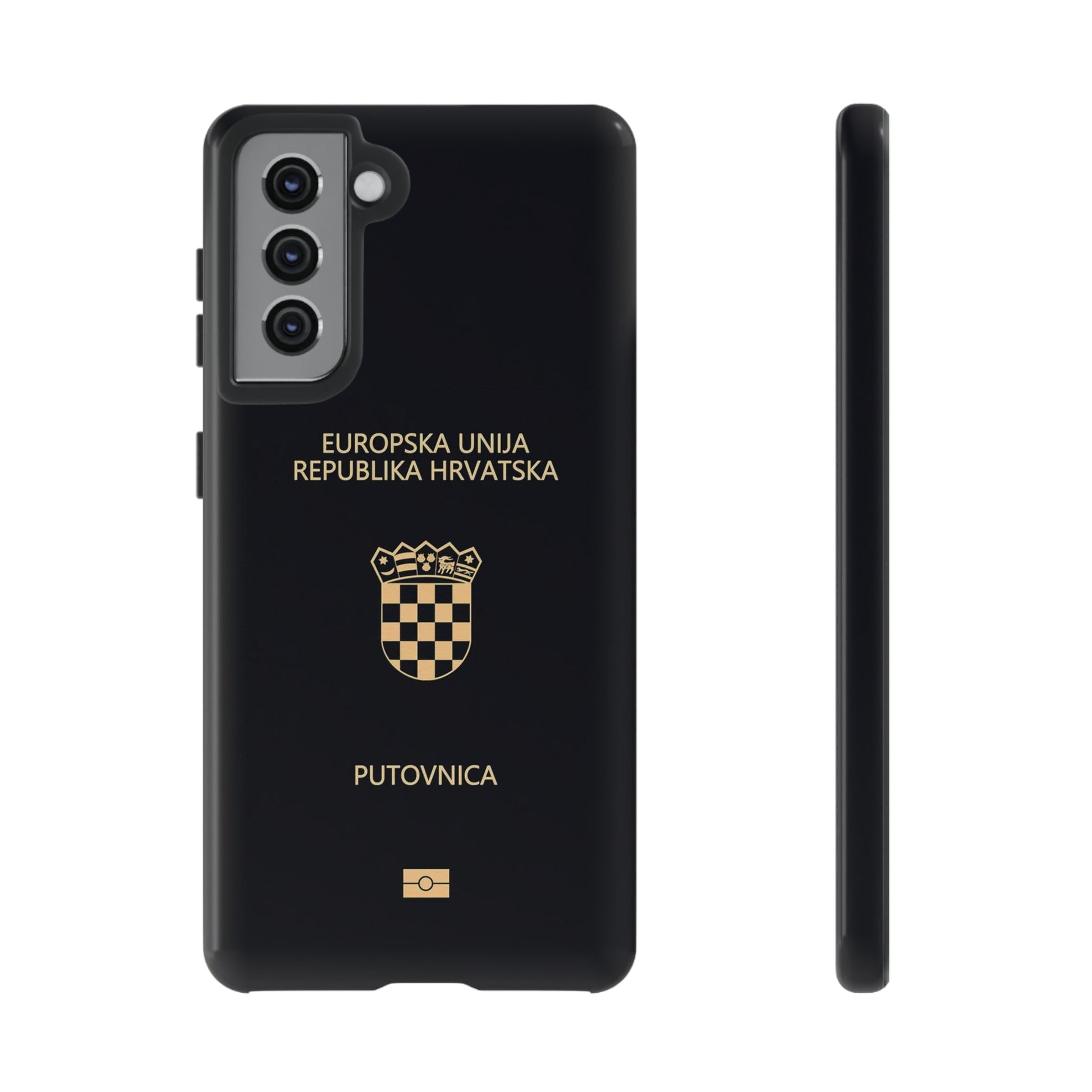 Phone Case-Croatian Passort | Tough-Samsung Galaxy S21-Glossy-PhoneCaseBoss-Phone-Best-Phone-Cases