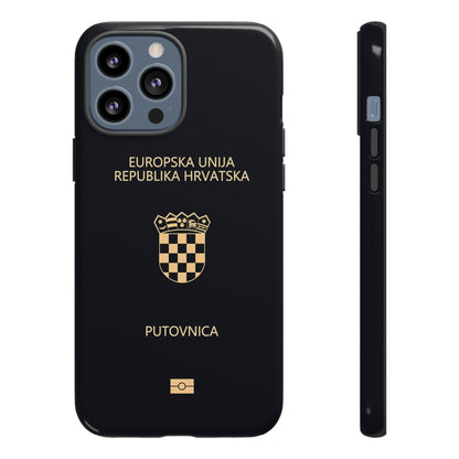Phone Case-Croatian Passort | Tough-iPhone 13 Pro Max-Glossy-PhoneCaseBoss-Phone-Best-Phone-Cases