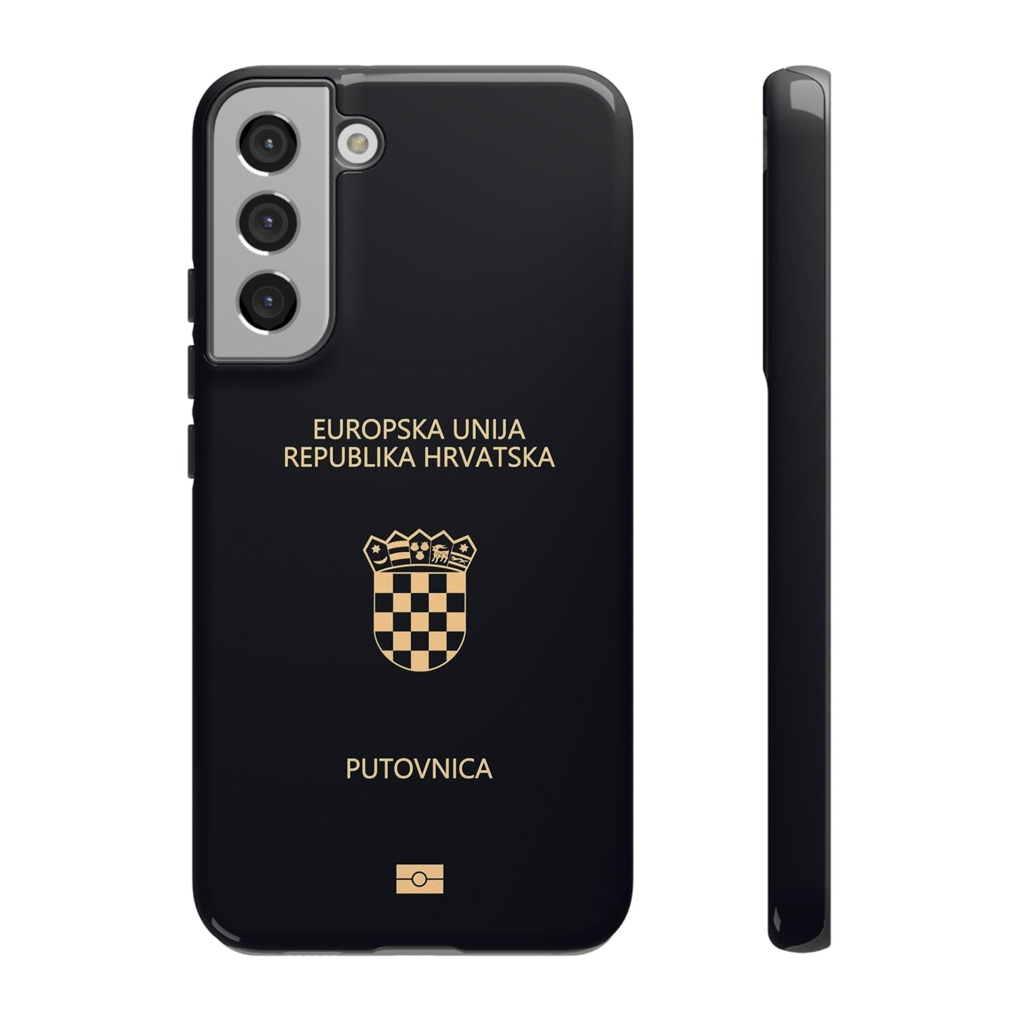 Phone Case-Croatian Passort | Tough-Samsung Galaxy S22 Plus-Glossy-PhoneCaseBoss-Phone-Best-Phone-Cases