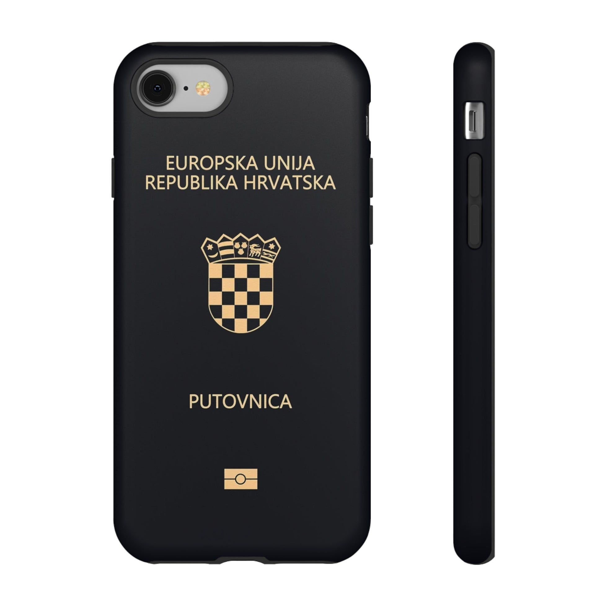 Phone Case-Croatian Passort | Tough-iPhone 8-Matte-PhoneCaseBoss-Phone-Best-Phone-Cases