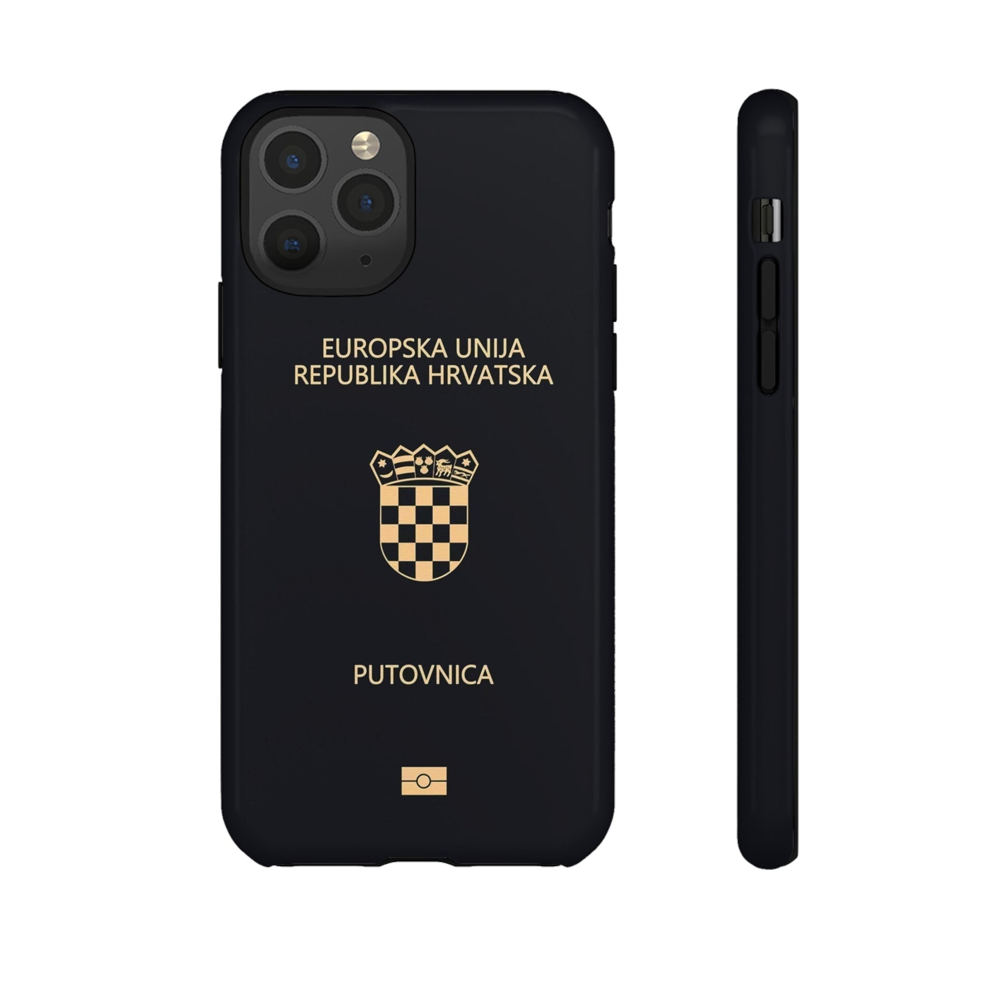 Phone Case-Croatian Passort | Tough-iPhone 11 Pro-Glossy-PhoneCaseBoss-Phone-Best-Phone-Cases