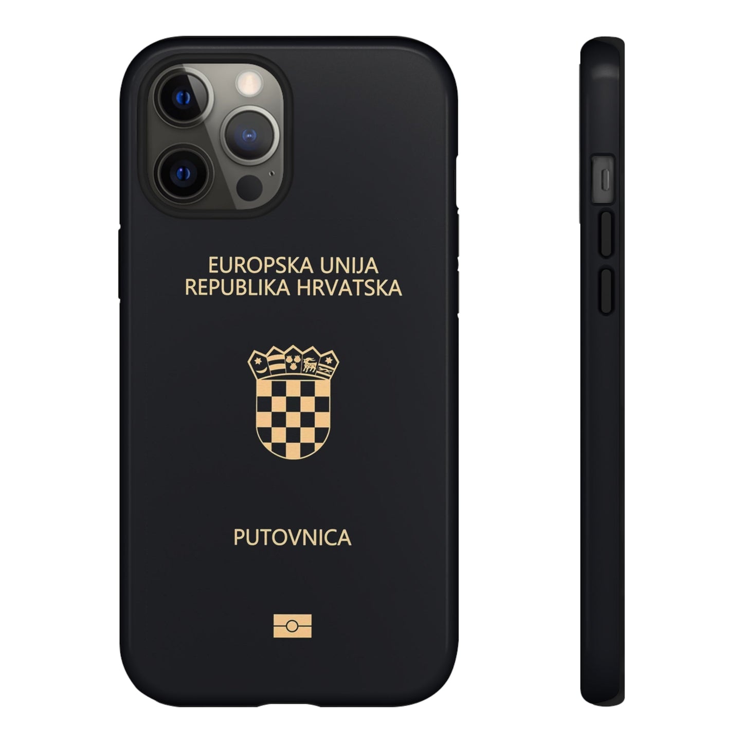 Phone Case-Croatian Passort | Tough-iPhone 12 Pro Max-Glossy-PhoneCaseBoss-Phone-Best-Phone-Cases