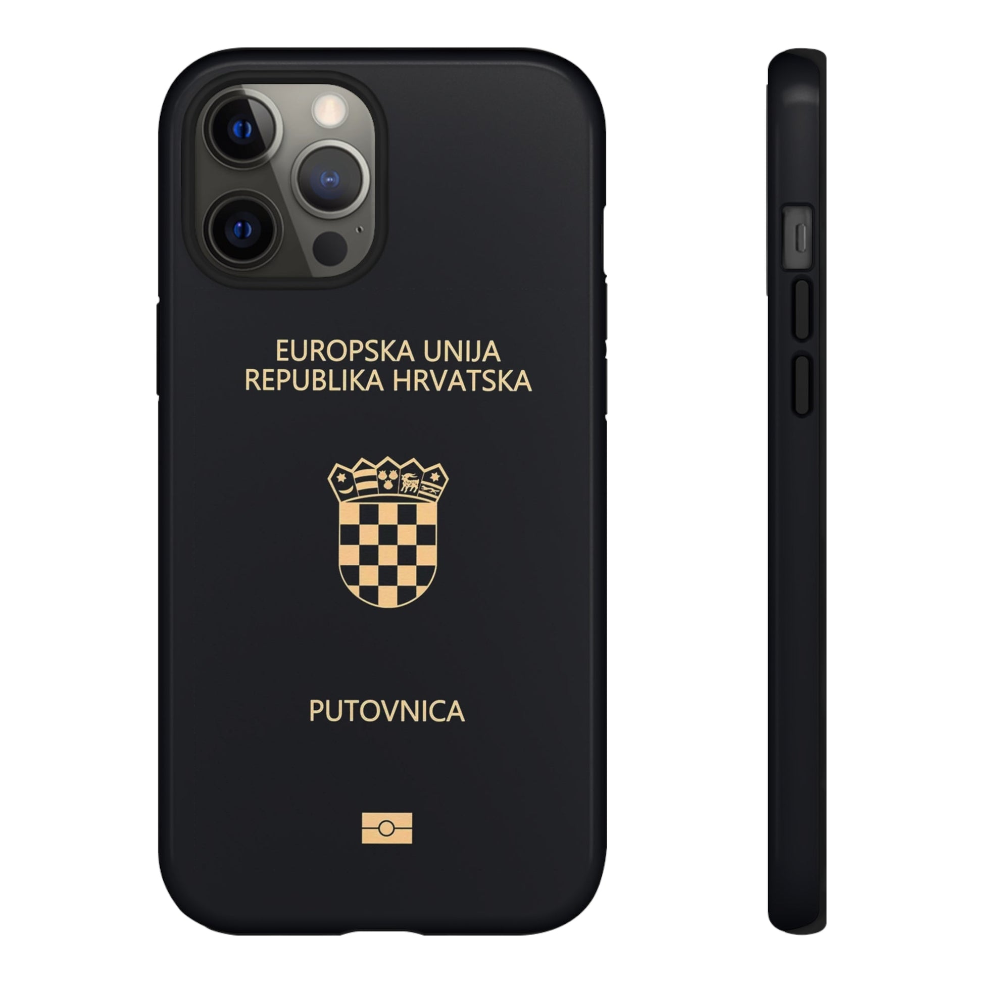 Phone Case-Croatian Passort | Tough-iPhone 12 Pro Max-Glossy-PhoneCaseBoss-Phone-Best-Phone-Cases