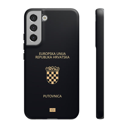 Phone Case-Croatian Passort | Tough-Samsung Galaxy S22 Plus-Matte-PhoneCaseBoss-Phone-Best-Phone-Cases