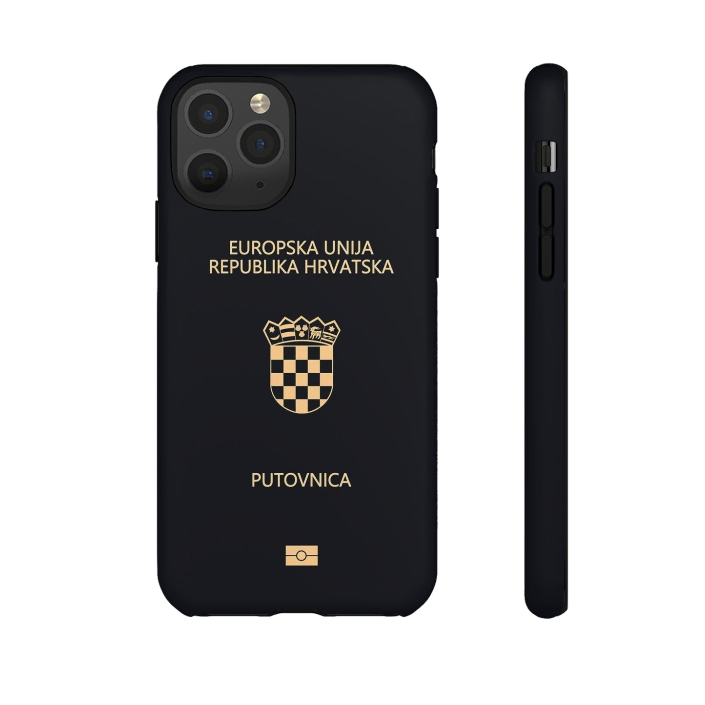 Phone Case-Croatian Passort | Tough-iPhone 11 Pro-Matte-PhoneCaseBoss-Phone-Best-Phone-Cases
