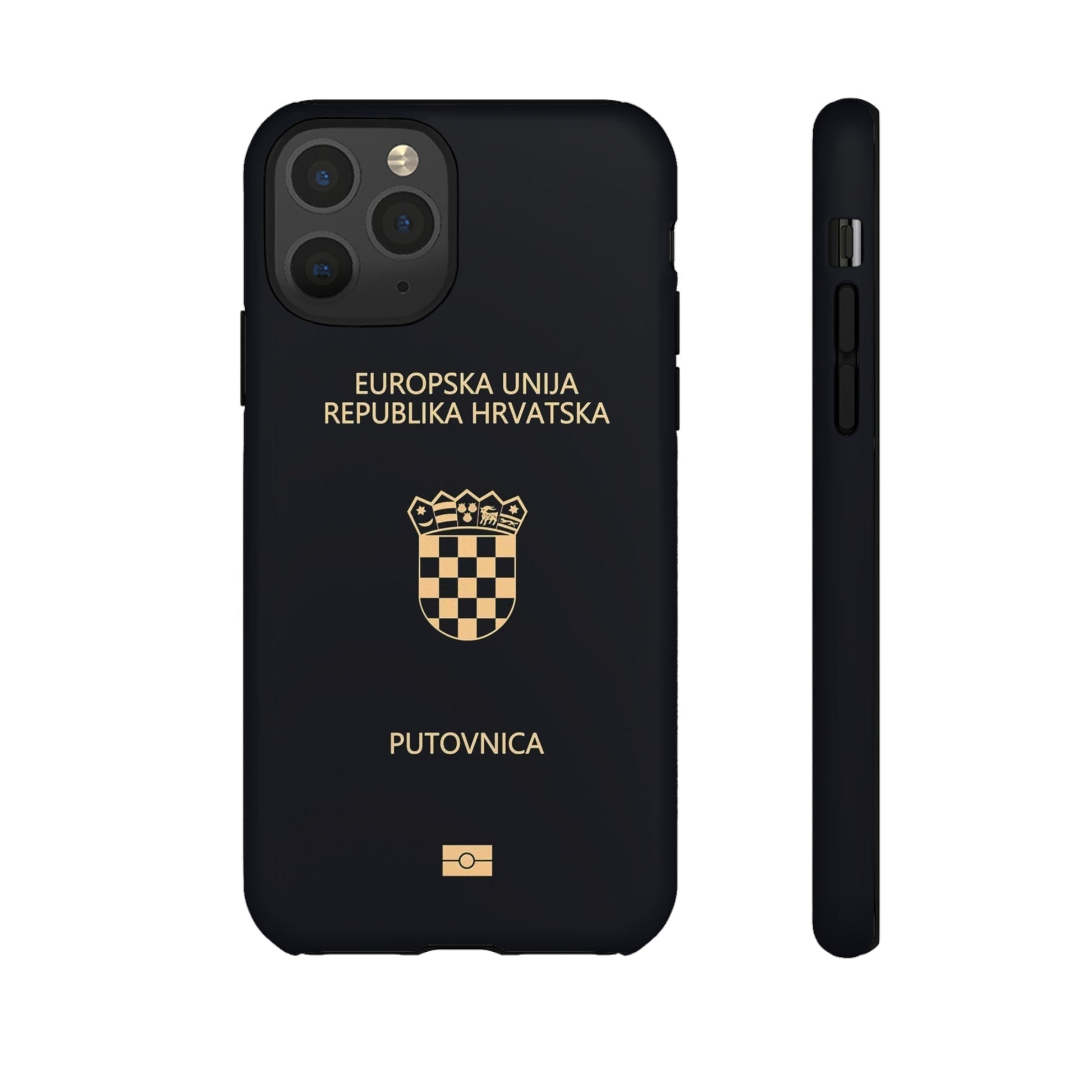 Phone Case-Croatian Passort | Tough-iPhone 11 Pro-Matte-PhoneCaseBoss-Phone-Best-Phone-Cases