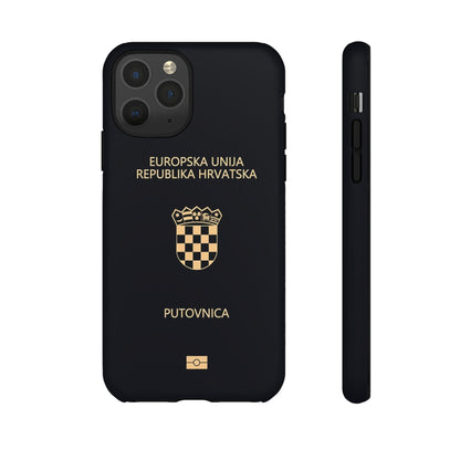 Phone Case-Croatian Passort | Tough-iPhone 11 Pro-Matte-PhoneCaseBoss-Phone-Best-Phone-Cases