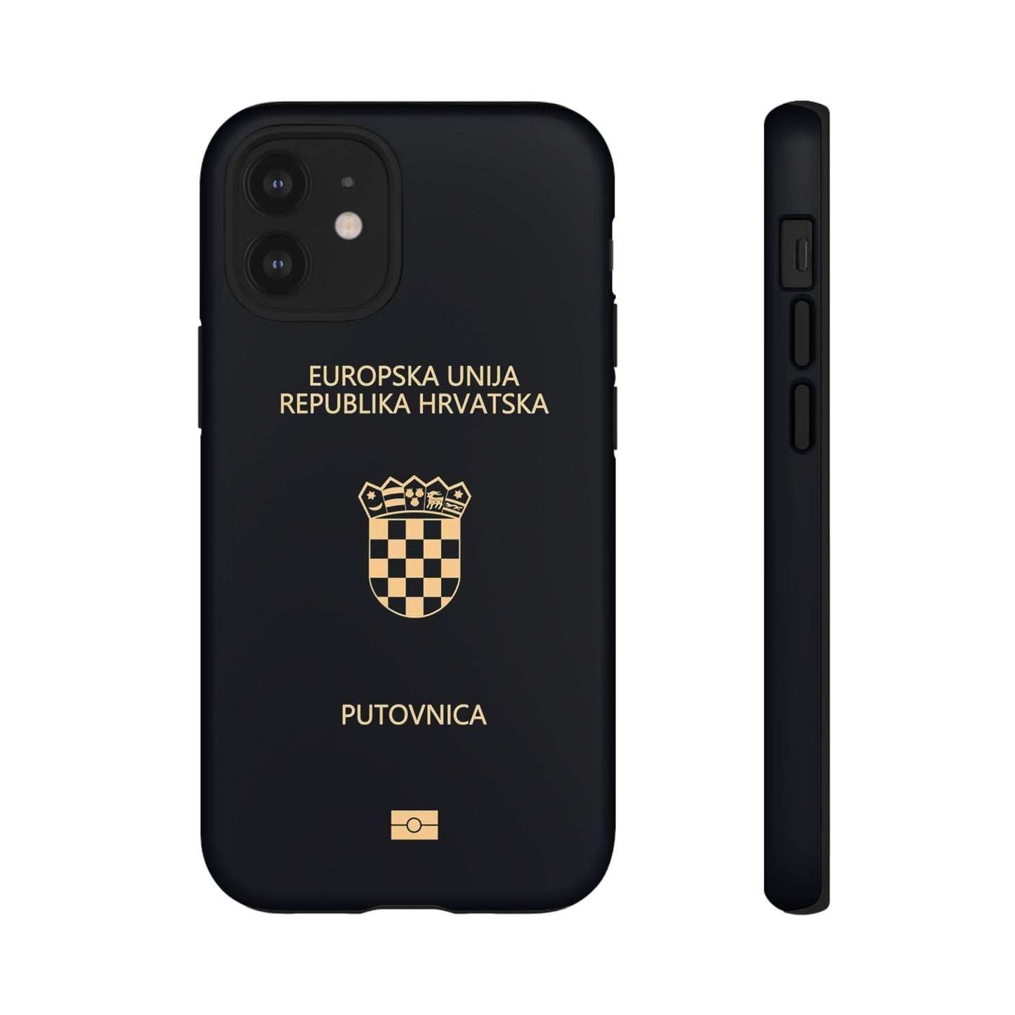Phone Case-Croatian Passort | Tough-iPhone 12 Mini-Matte-PhoneCaseBoss-Phone-Best-Phone-Cases