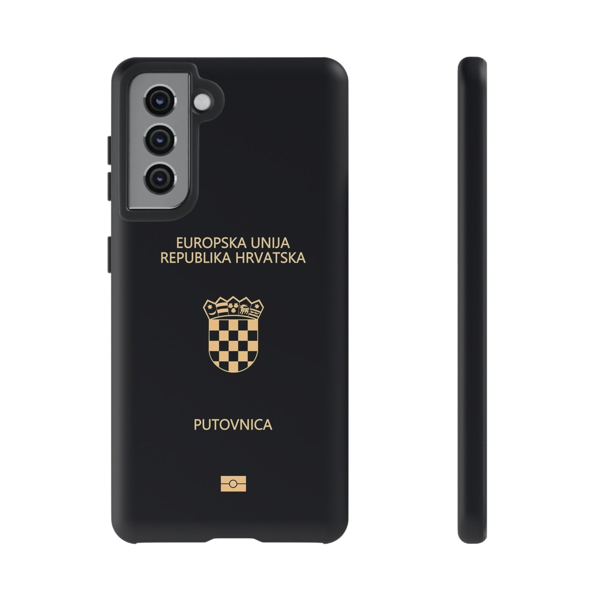 Phone Case-Croatian Passort | Tough-Samsung Galaxy S21-Matte-PhoneCaseBoss-Phone-Best-Phone-Cases