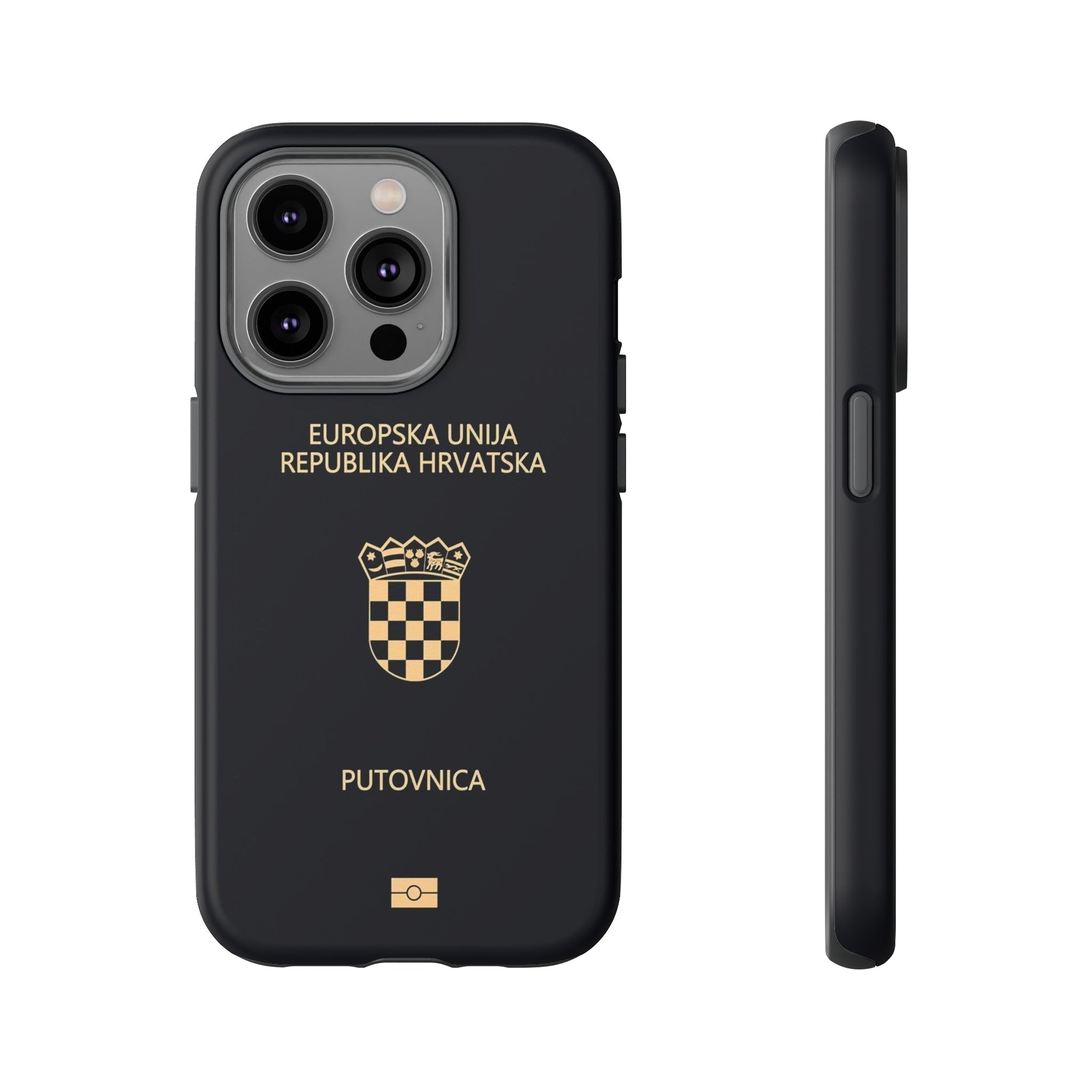 Phone Case-Croatian Passort | Tough-iPhone 14 Pro-Matte-PhoneCaseBoss-Phone-Best-Phone-Cases