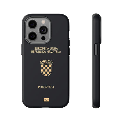 Phone Case-Croatian Passort | Tough-iPhone 14 Pro-Matte-PhoneCaseBoss-Phone-Best-Phone-Cases