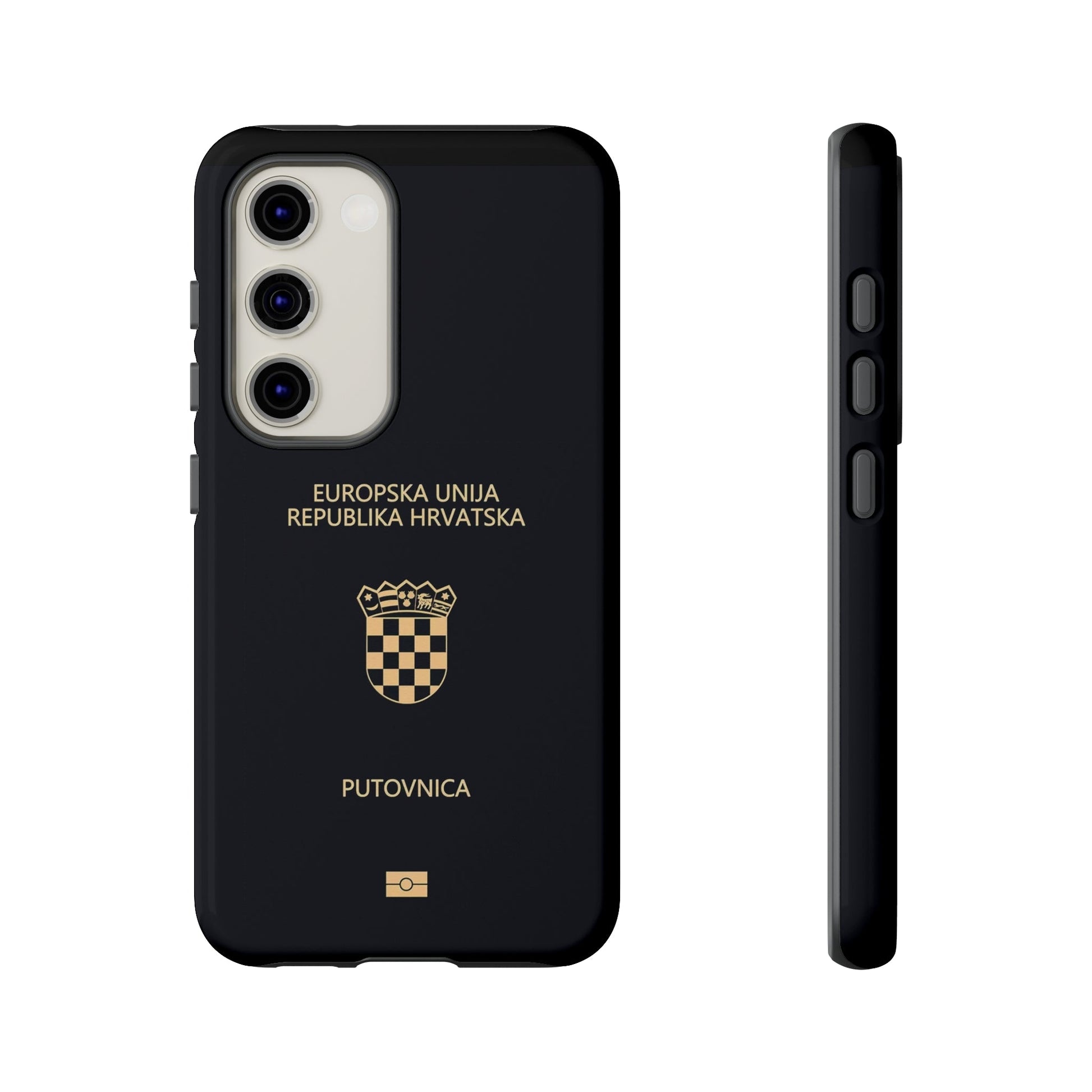 Phone Case-Croatian Passort | Tough-Samsung Galaxy S23-Glossy-PhoneCaseBoss-Phone-Best-Phone-Cases