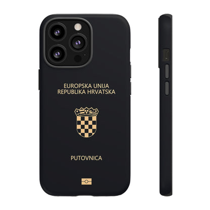 Phone Case-Croatian Passort | Tough-iPhone 13 Pro-Matte-PhoneCaseBoss-Phone-Best-Phone-Cases