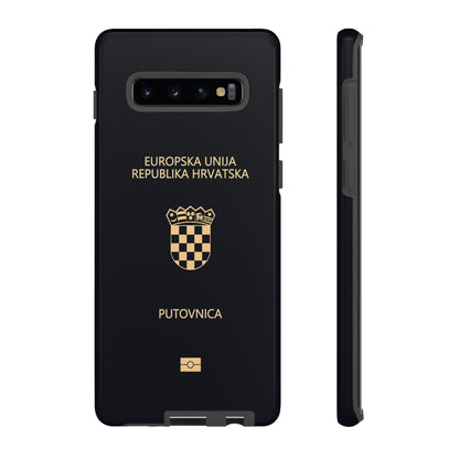Phone Case-Croatian Passort | Tough-Samsung Galaxy S10 Plus-Glossy-PhoneCaseBoss-Phone-Best-Phone-Cases