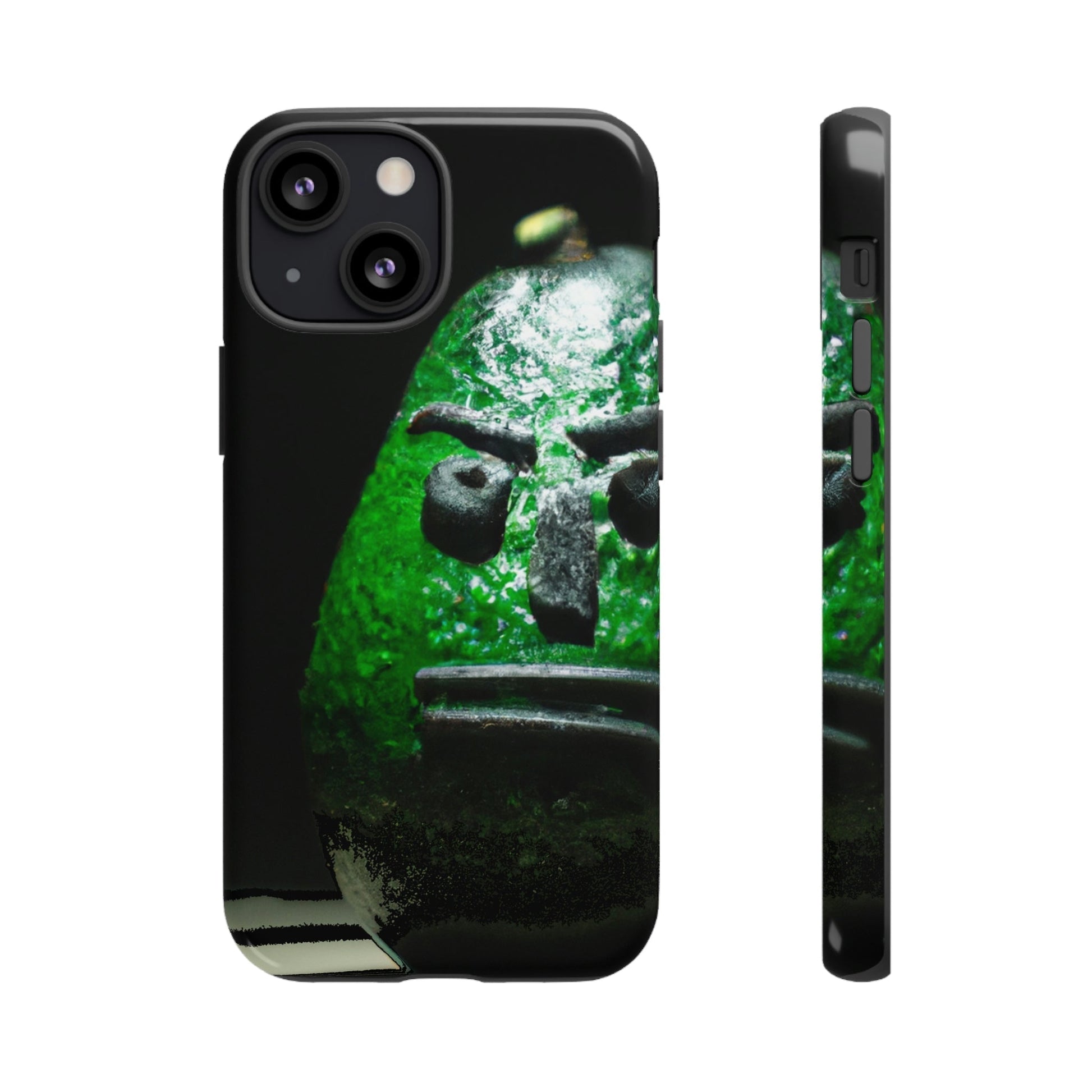 Phone Case-DARK AVOCADO | Tough-iPhone 13 Mini-Glossy-PhoneCaseBoss-Phone-Best-Phone-Cases