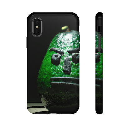 Phone Case-DARK AVOCADO | Tough-iPhone XS-Glossy-PhoneCaseBoss-Phone-Best-Phone-Cases