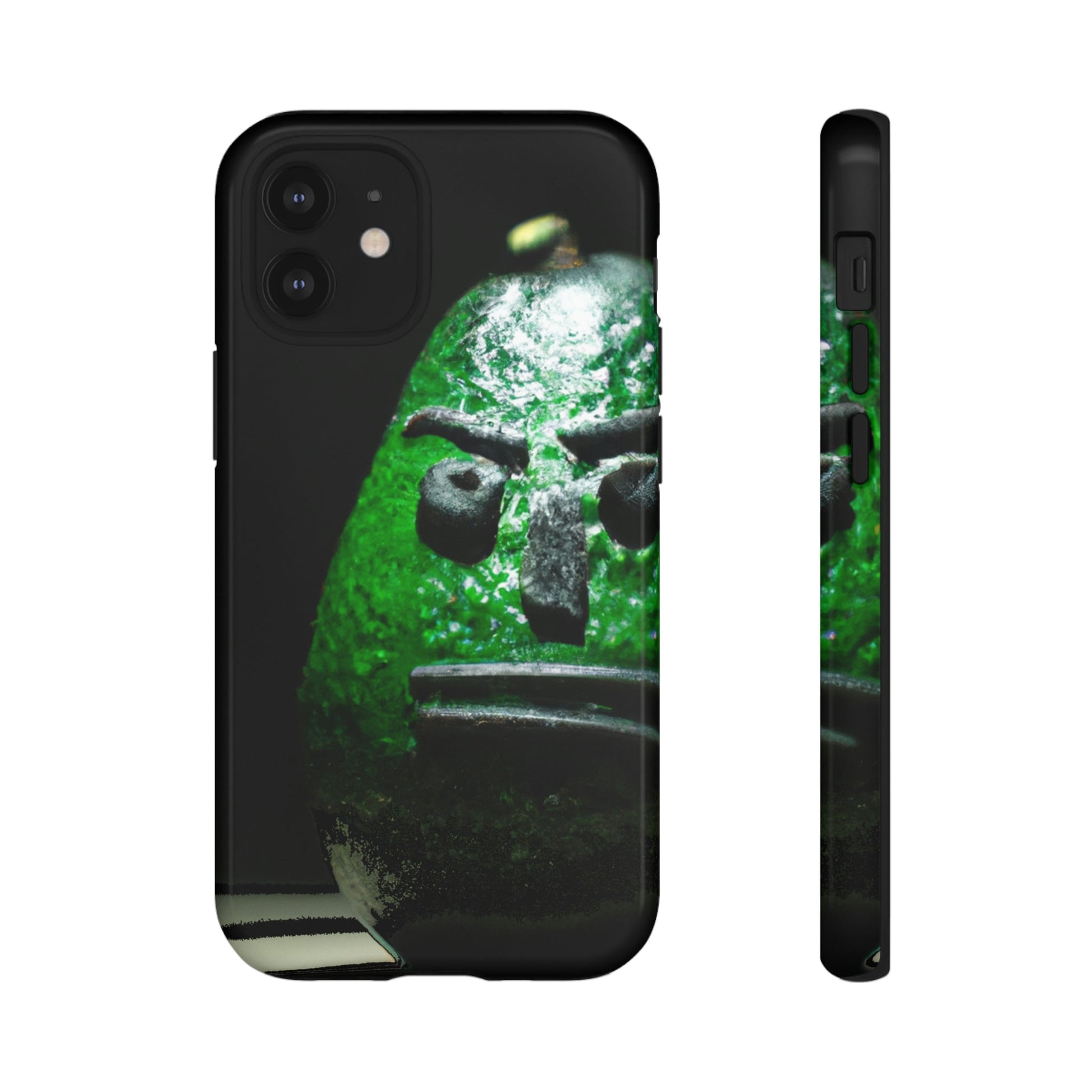 Phone Case-DARK AVOCADO | Tough-iPhone 12 Mini-Glossy-PhoneCaseBoss-Phone-Best-Phone-Cases