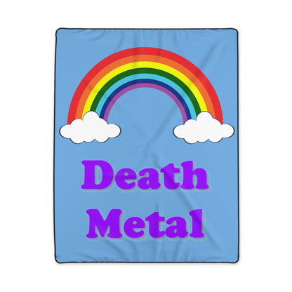 Death Metal Rainbow Polyester Blanket-All Over Prints-Printify-40" × 50"-All Over Print, Blankets, Home & Living, Sublimation-PhoneCaseBoss.com