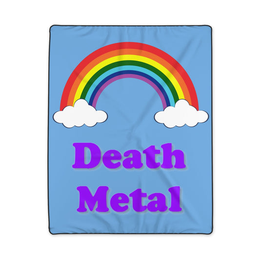 Death Metal Rainbow Polyester Blanket-All Over Prints-Printify-40" × 50"-All Over Print, Blankets, Home & Living, Sublimation-PhoneCaseBoss.com