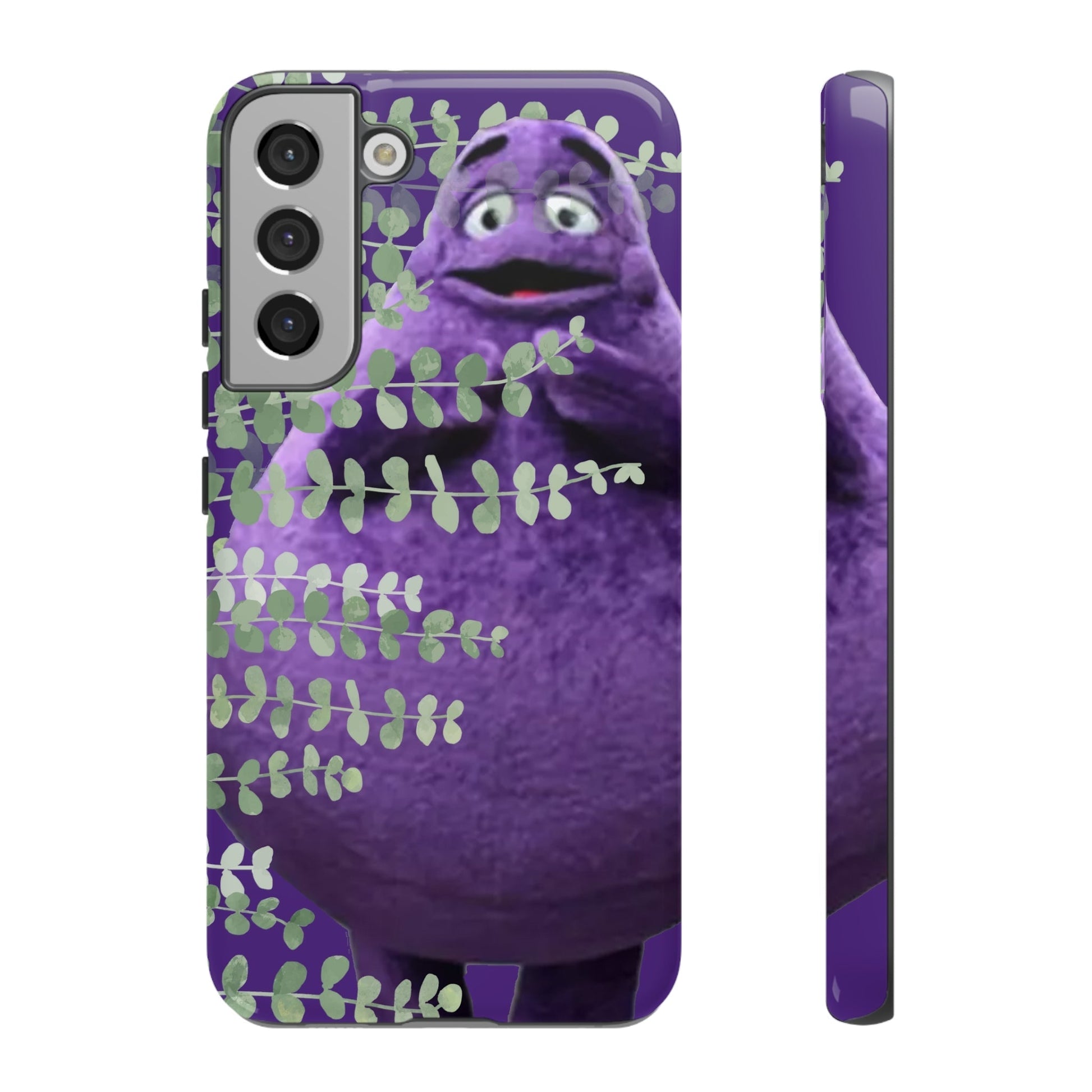 Phone Case-Evil Purple McBlob | Tough-Samsung Galaxy S22 Plus-Glossy-PhoneCaseBoss-Phone-Best-Phone-Cases