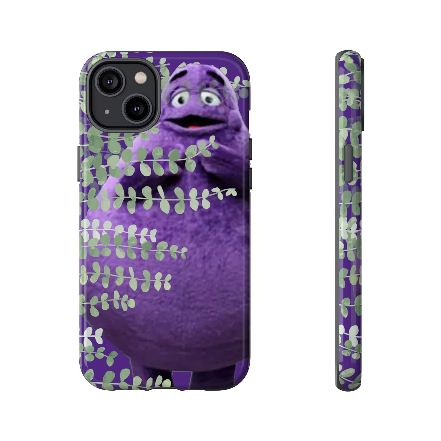 Phone Case-Evil Purple McBlob | Tough-iPhone 14 Plus-Glossy-PhoneCaseBoss-Phone-Best-Phone-Cases