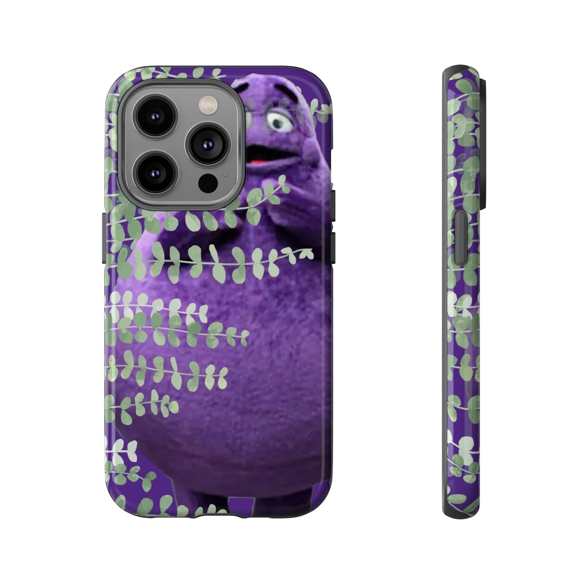 Phone Case-Evil Purple McBlob | Tough-iPhone 14 Pro-Glossy-PhoneCaseBoss-Phone-Best-Phone-Cases