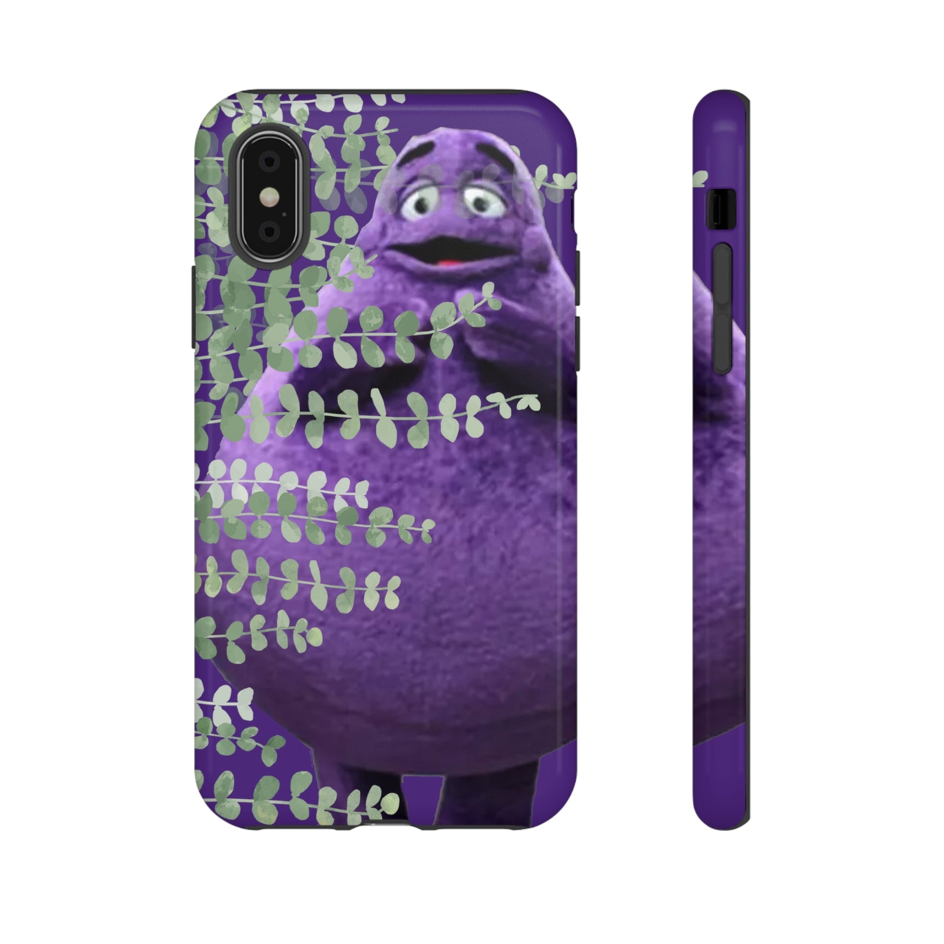 Phone Case-Evil Purple McBlob | Tough-iPhone XS-Glossy-PhoneCaseBoss-Phone-Best-Phone-Cases